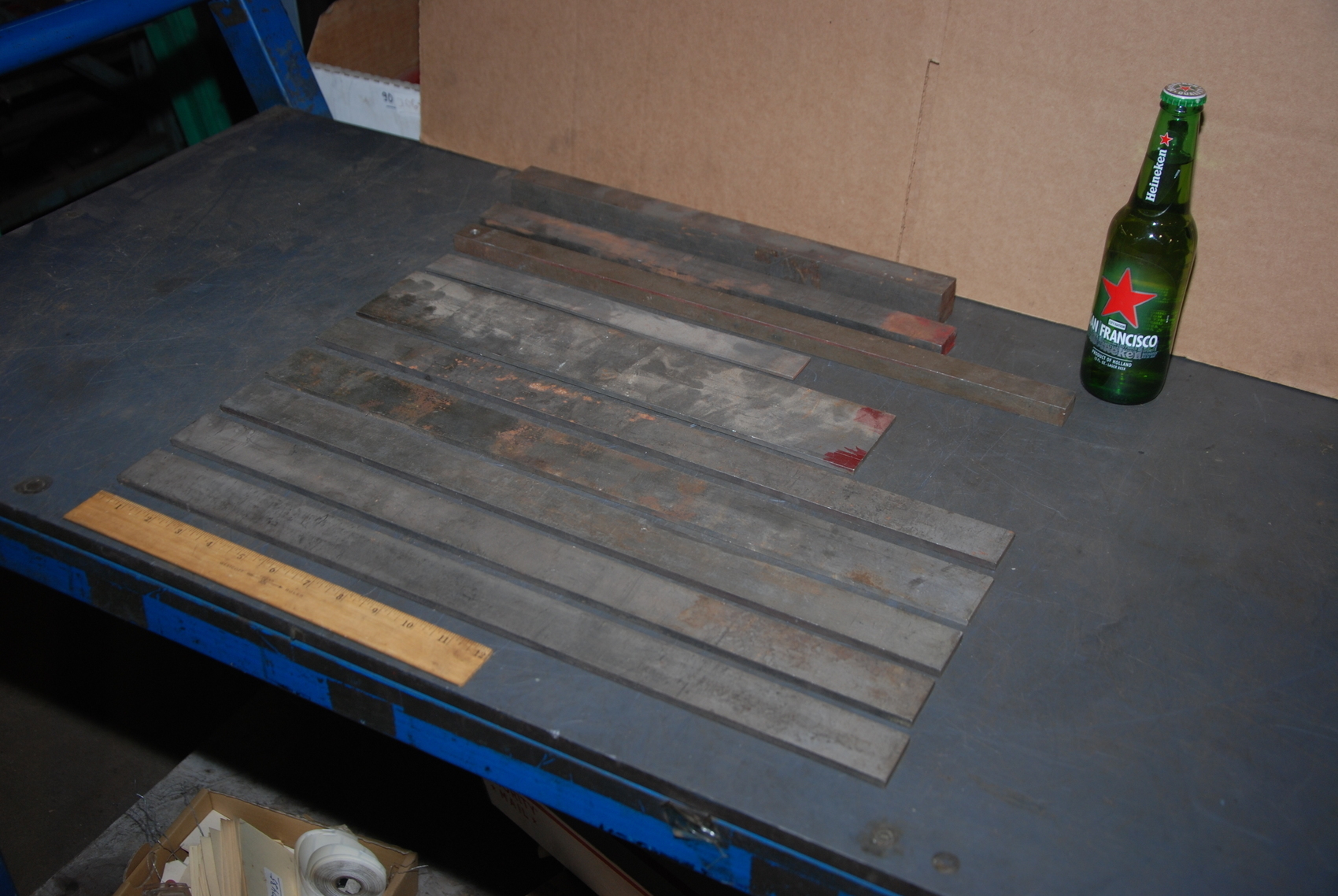 Lot of 10 steel Plates for blacksmith anvil,30 lbs