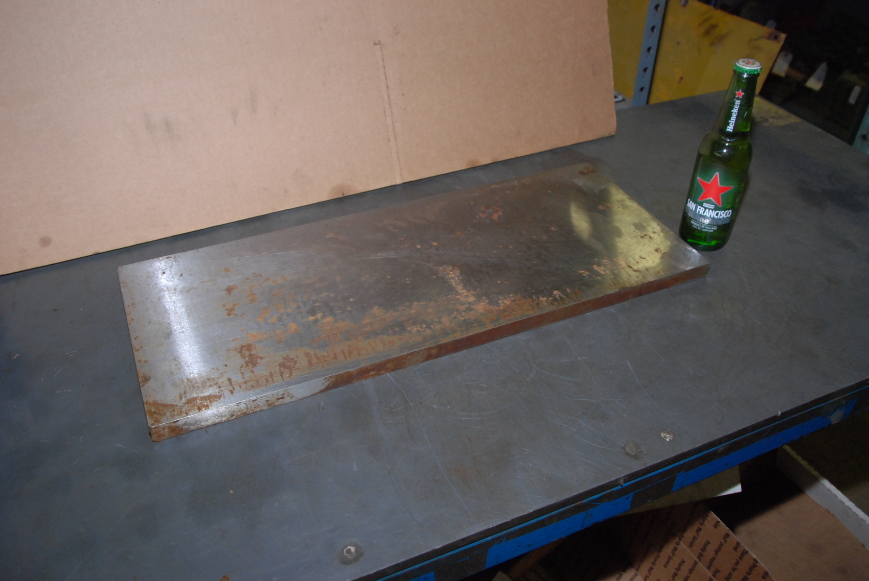 ONE steel Plate Bar for blacksmith anvil,52 lbs;24-1/4 x 10 x 3/4"