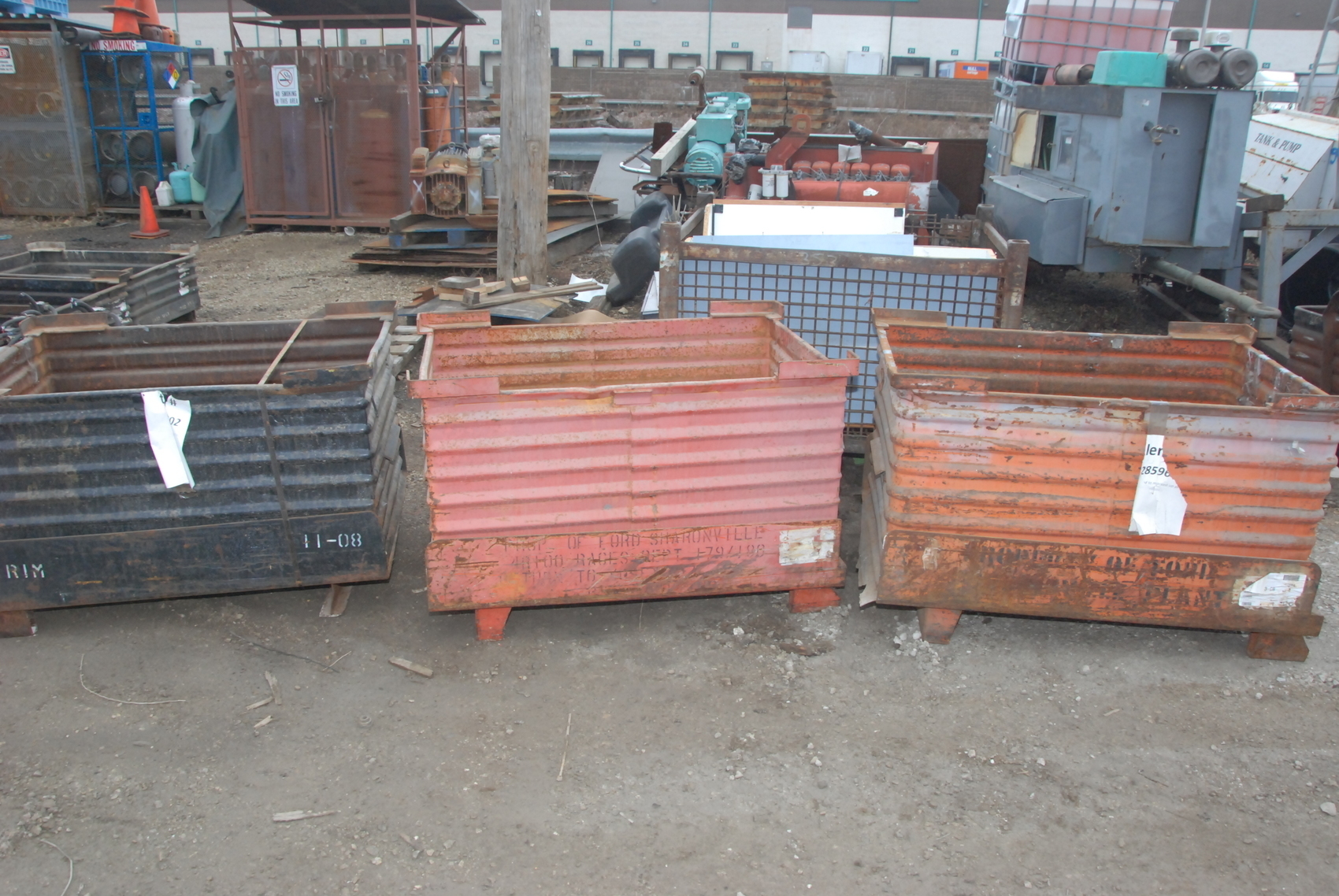 Lot of 3 Big nice stackable crates bins tubs boxes;48x36x30"