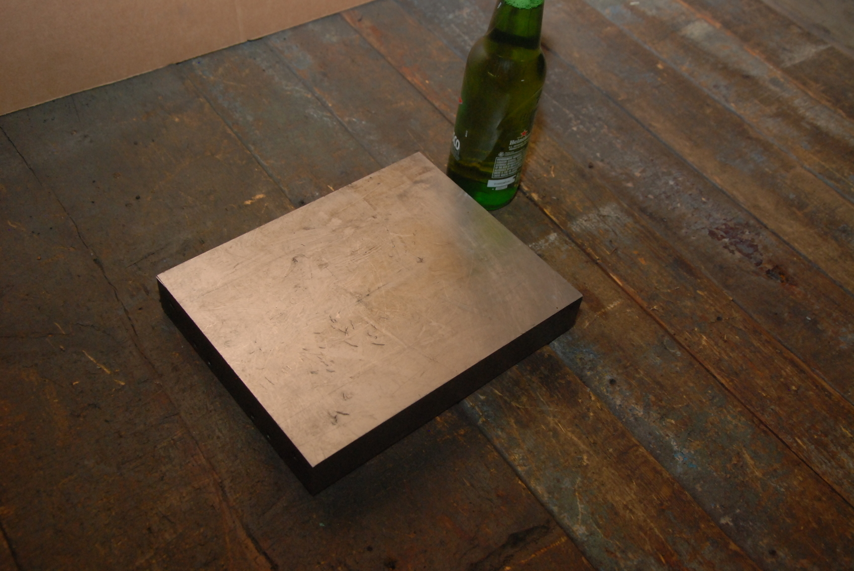 ONE steel Plate for blacksmith anvil,28 lbs;9x7-1/4x1-1/4"