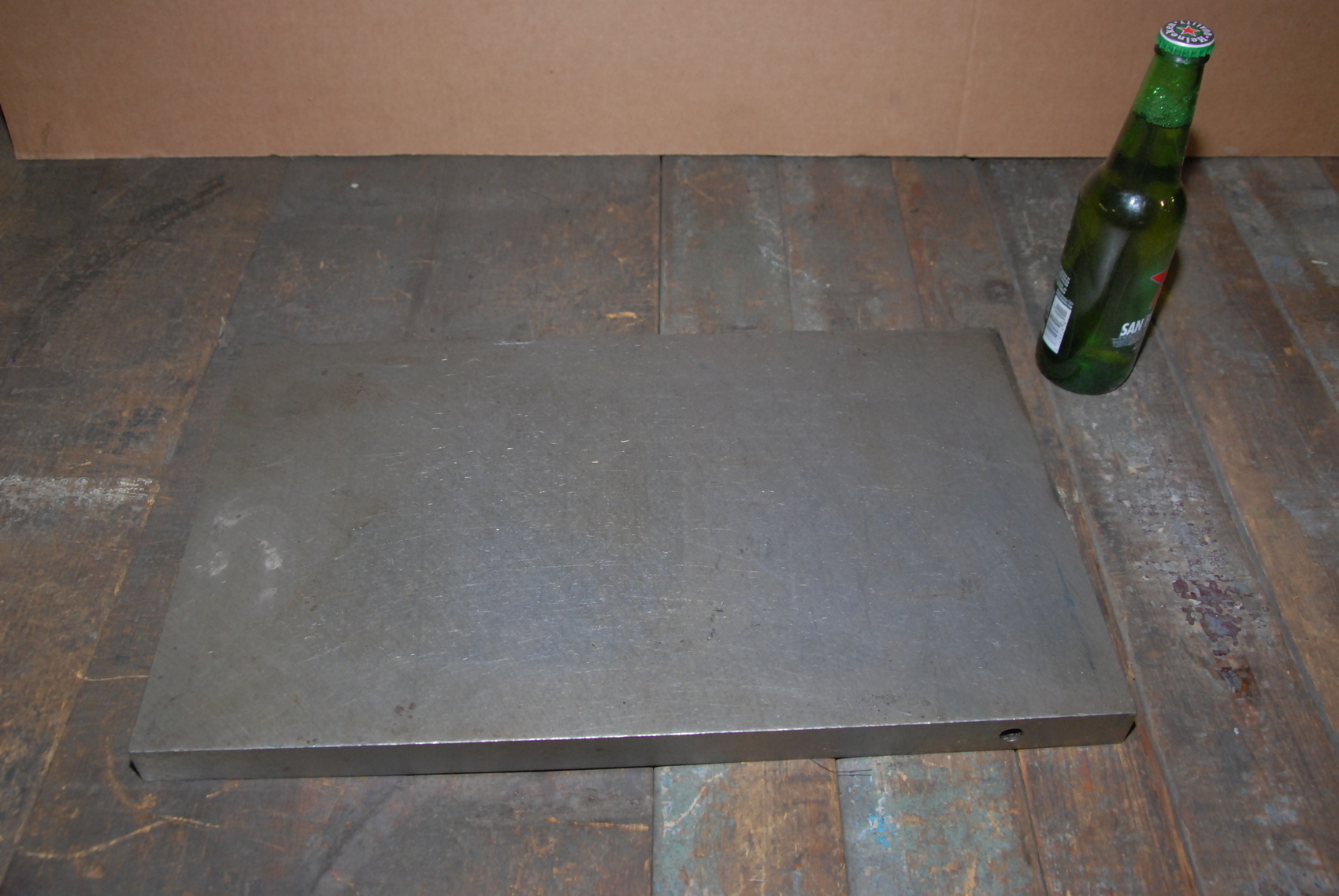 ONE steel Plate for blacksmith anvil,56 lbs;18 x 11 x 1"