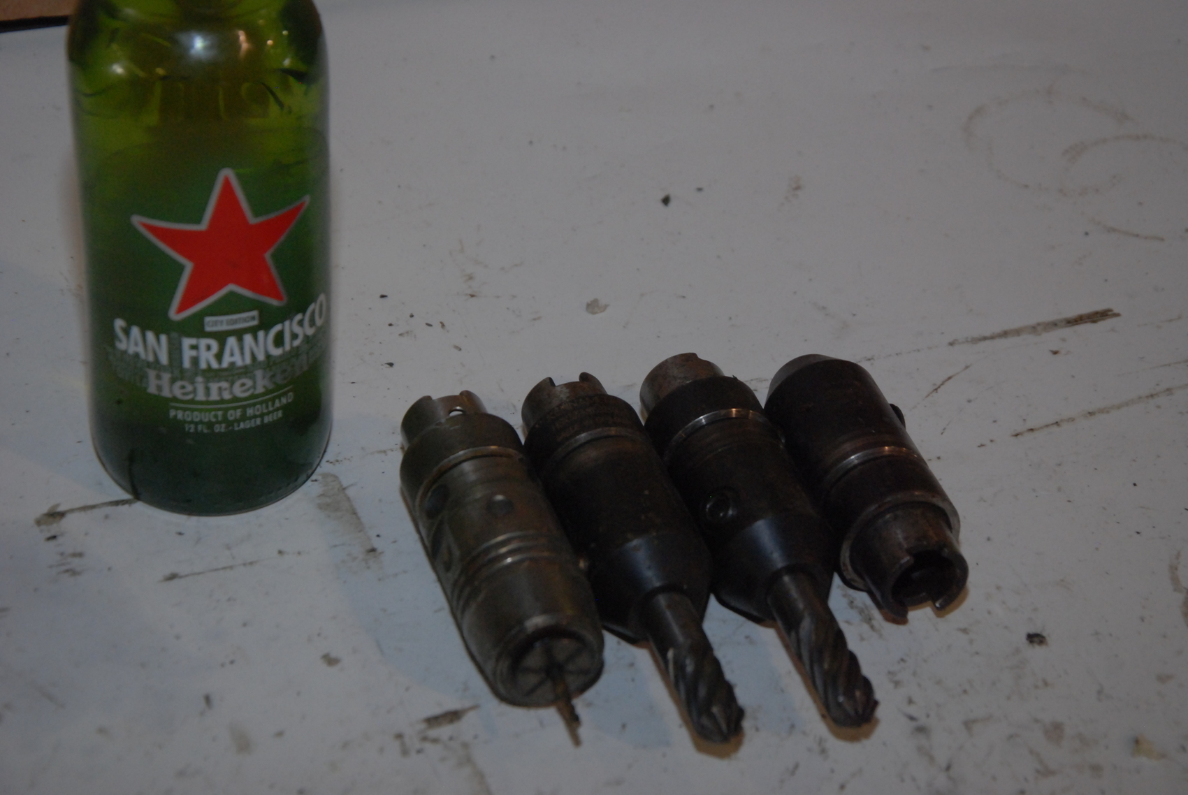 Lot of 4 Kennametal and Schunk toolholders