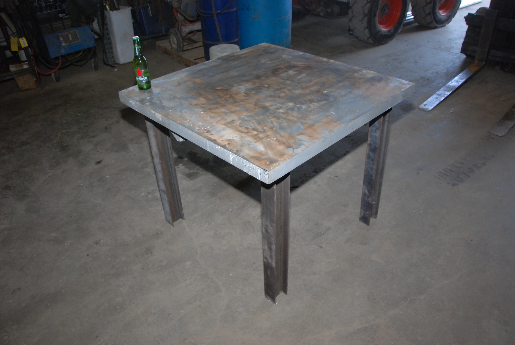 Heavy duty welding blacksmith table;36x36x30";1-3/4"thickness