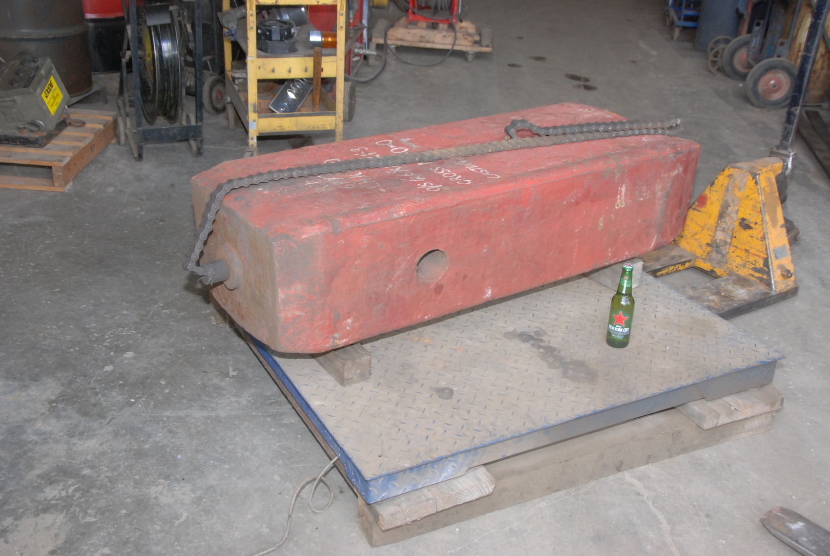 Cast Iron Block Bar forklift counterweight 3438Lbs