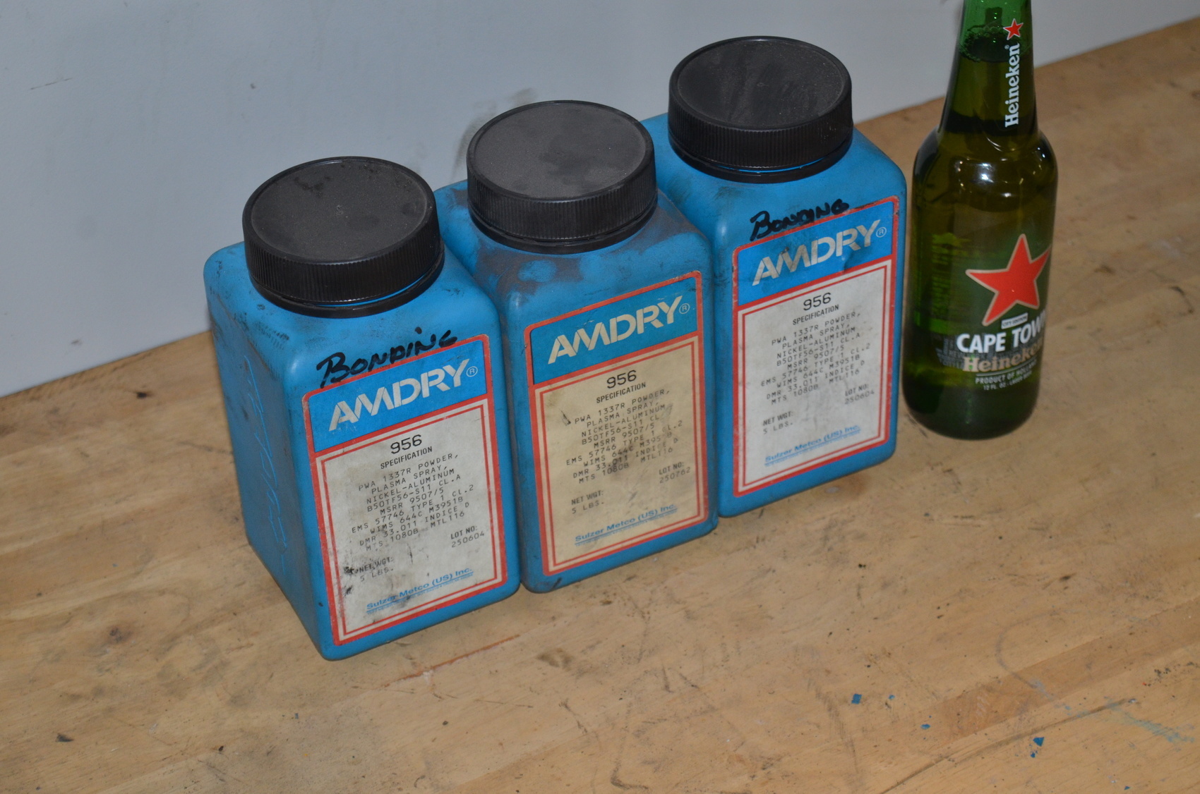 11.6lbs of Sulzer Metco Amdry 956 Plasma Spray powder;Nickel-Aluminum