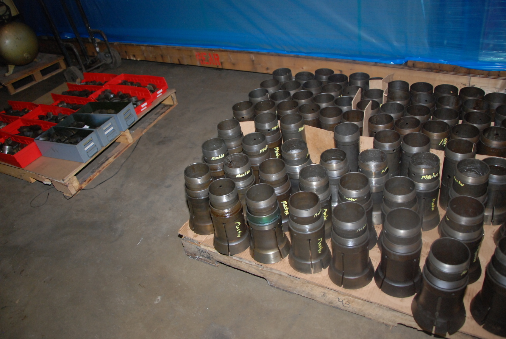 Big Lot of Acme Gridley 3 1/2 Master collets,pads