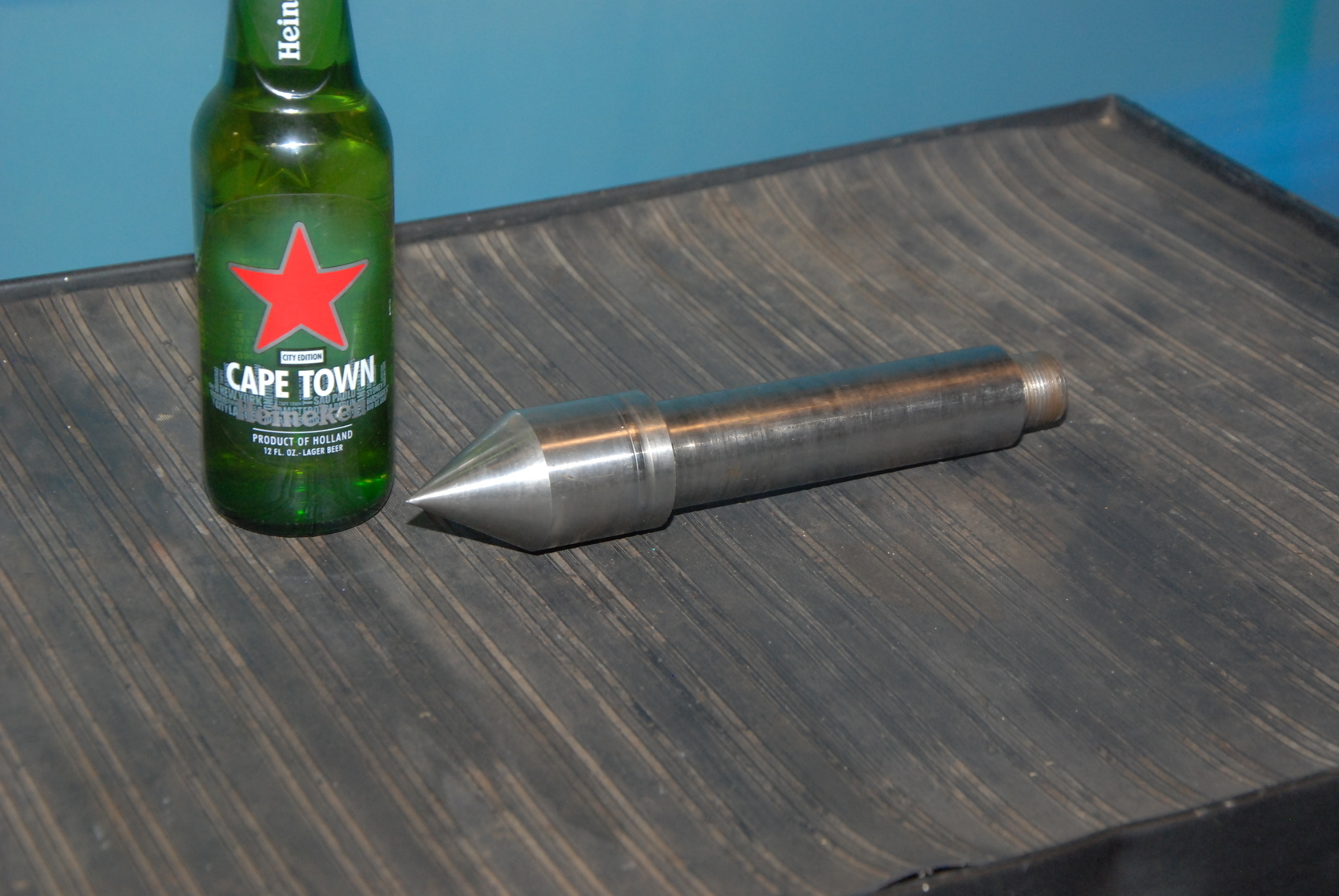 Heavy duty straight shank dead center;13/8"shank,9"long