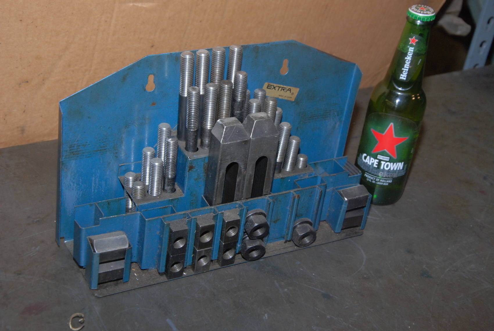 Extra milling hold downs;1/2"rods;41 pcs+case;not a complete set