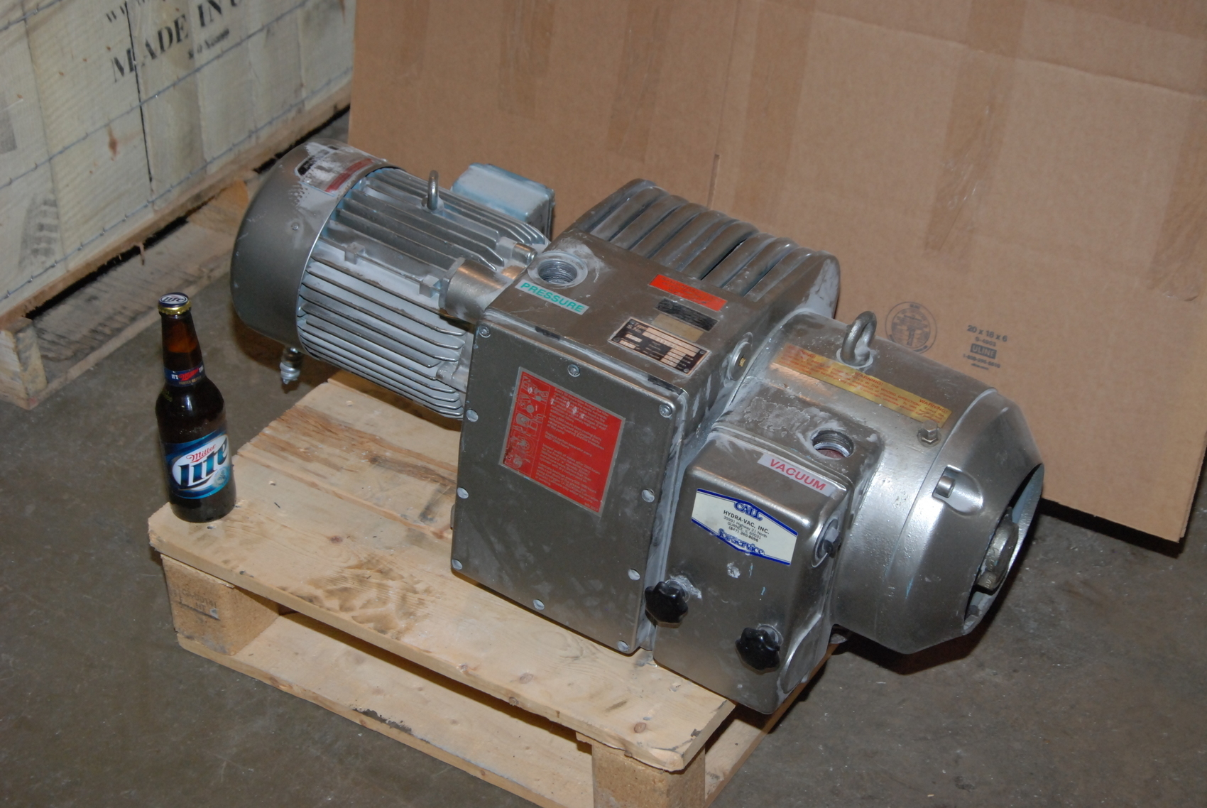 Becker DVT 2.80 Vacuum Pump;56.4CFM;w/Dietz 3.9KW Electric Motor