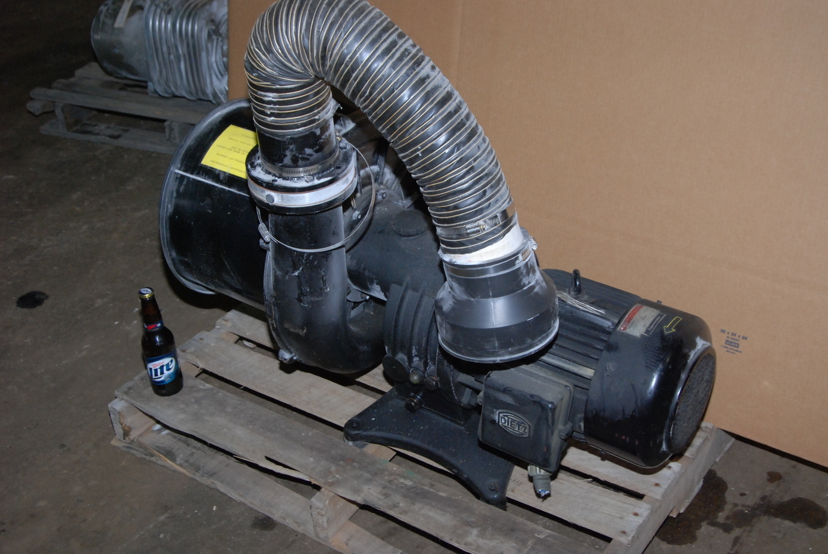 Becker RV 3305/12-606 Vacuum Pump;353CFM w/Dietz 4KW Electric Motor