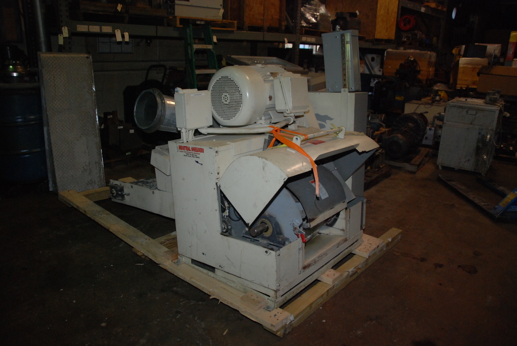 Industrial Shredders IPS20B Paper Roll Log Shredder;30 HP motor