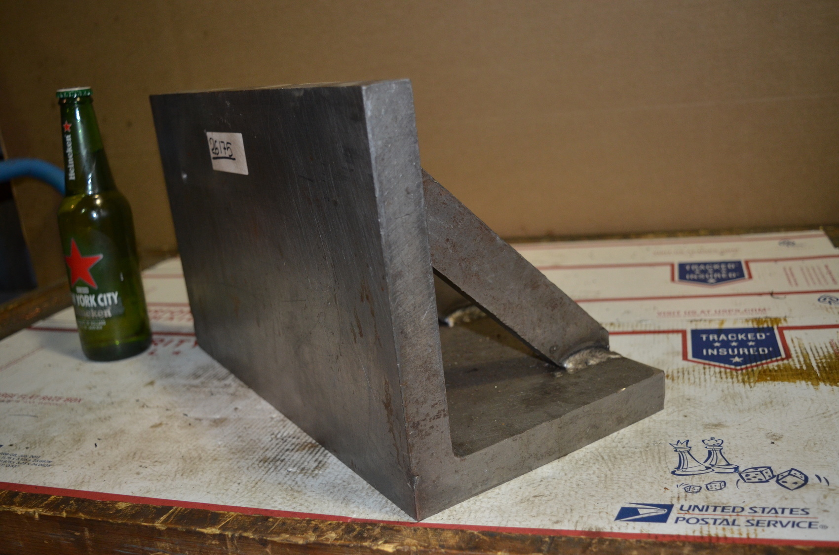 Precision Ground Angle Plate Setup Block;8-1/2 x 7 x 14";1"thick