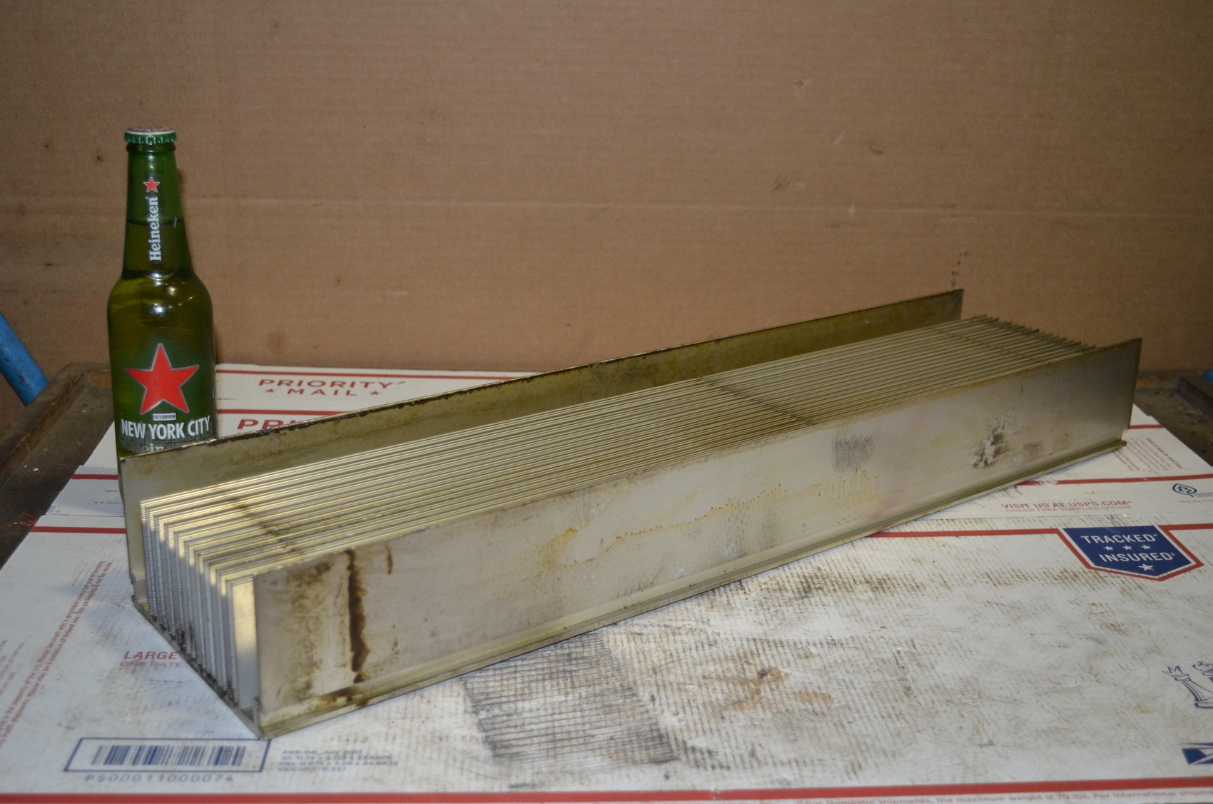 Big industrial Aluminum heat sink;26x6-1/4x3-1/4"heatsink