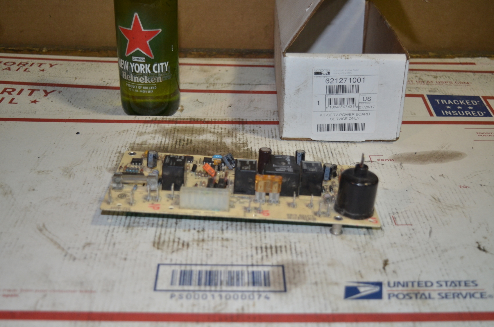 FOR PARTS!!!Norcold 0309 621271 RV Refrigerator Power Circuit Board