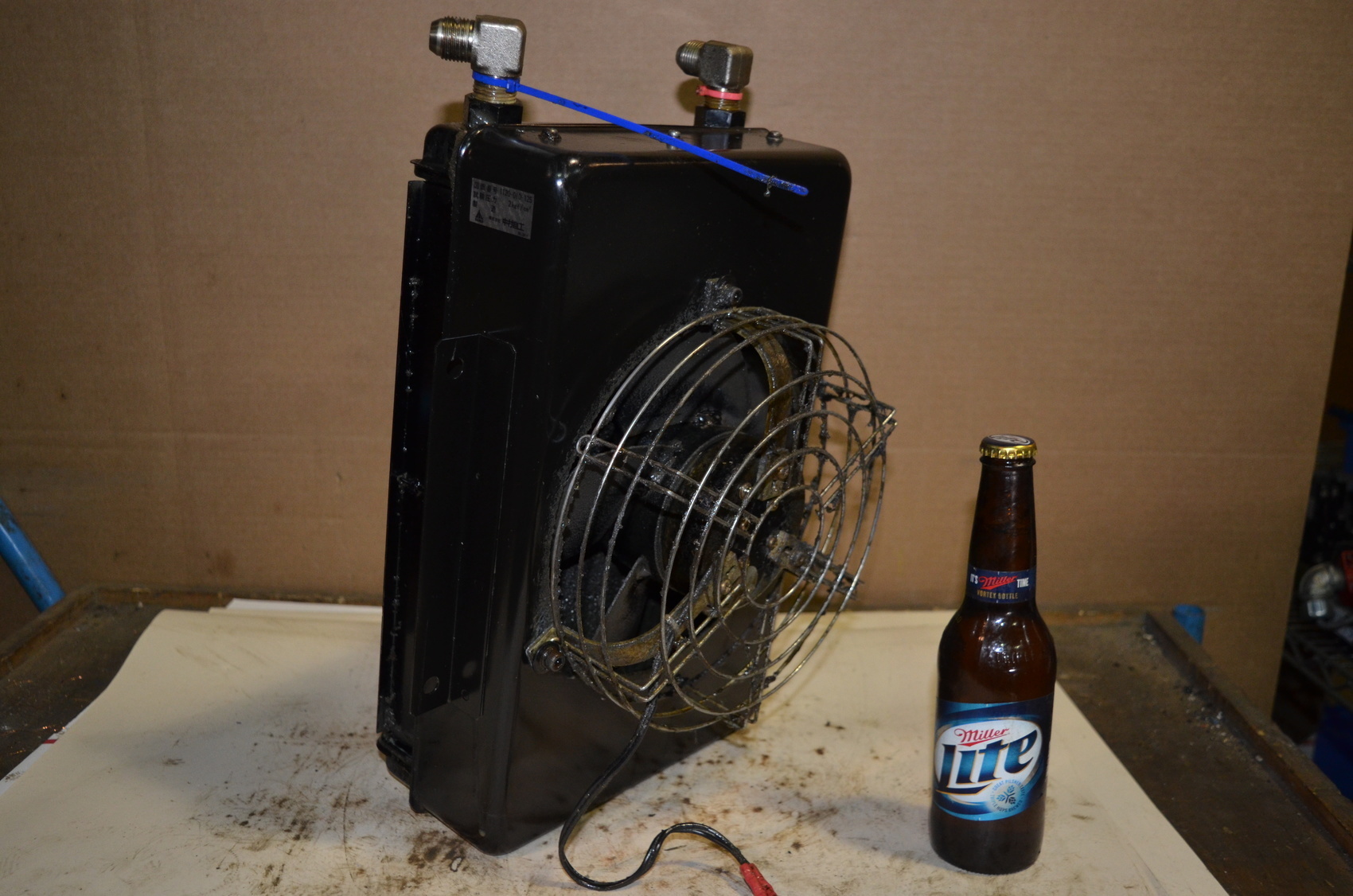 Najico fan cooled Heat Exchanger;radiator:9-1/2x12"w/IkuraFan Fan