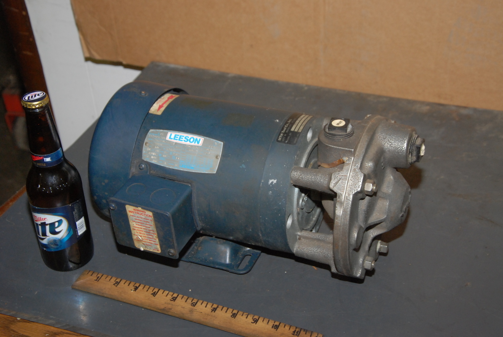 MTH 051 E SS pump;w/Leeson 2HP Electric Motor;3Phase;3450RPM