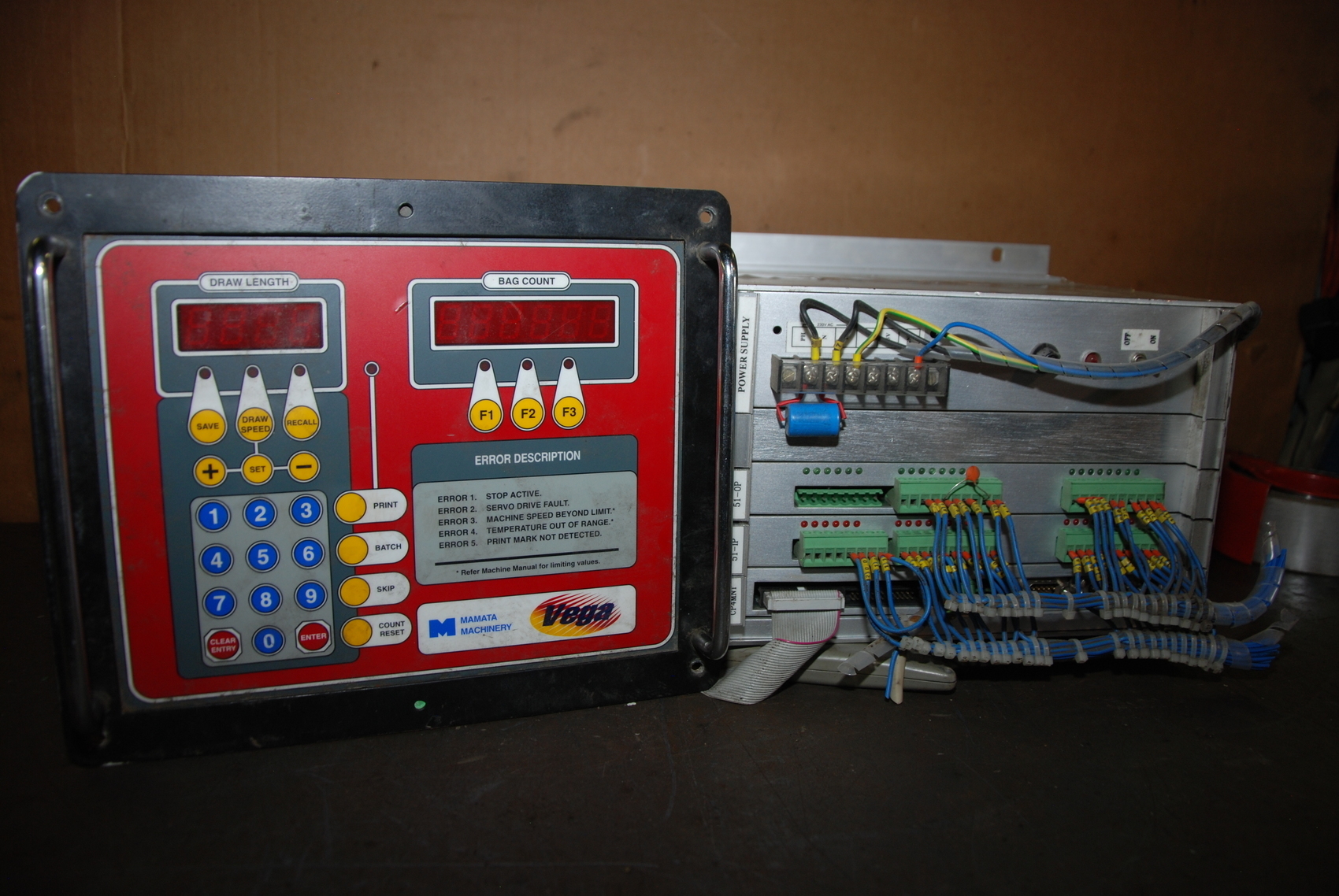Mamata NMP PLC with operator panel;SN 1378
