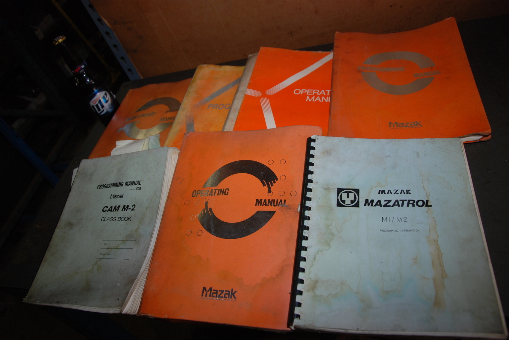 Lot of 7 Mazak Mazatrol CAM M-2 Manuals,Programming Books,Schematics