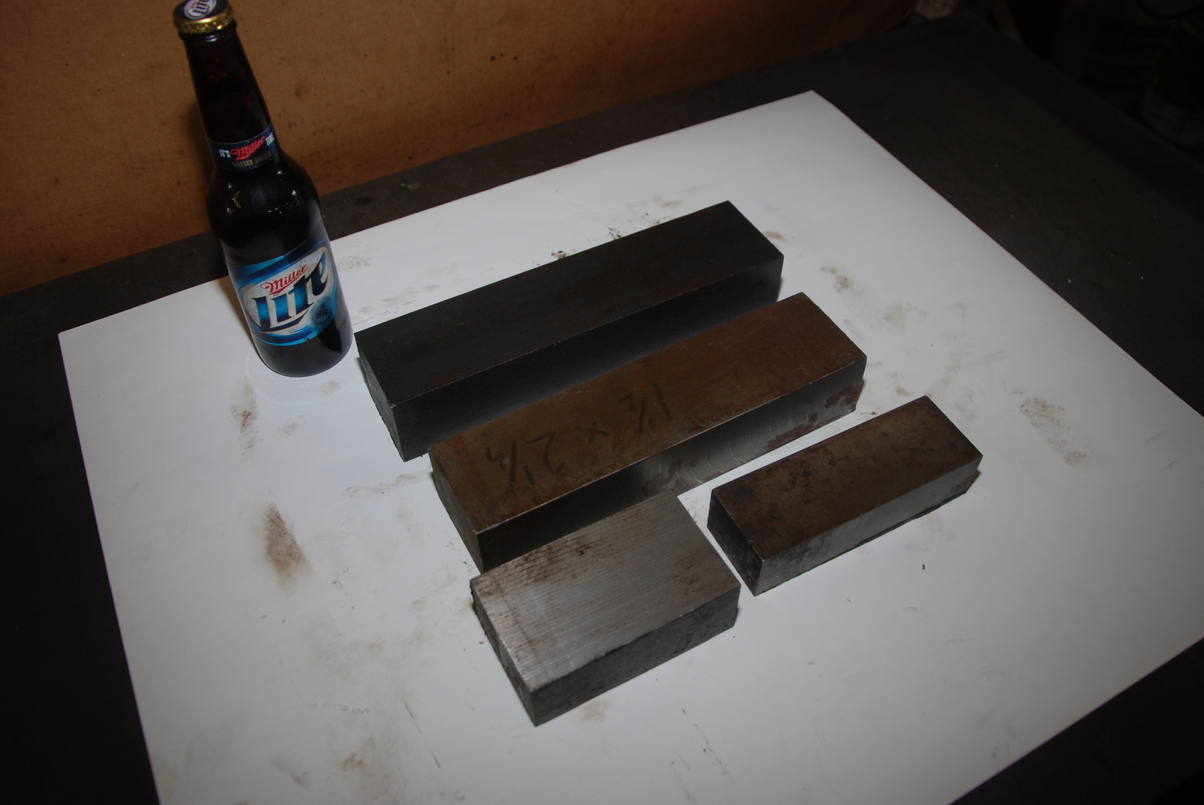 Lot of 4 Steel Rectangular bar for Blacksmith 35lbs