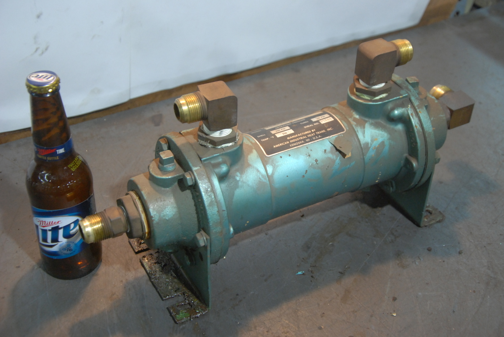 small heat exchanger 150 psi 350F temperature nopl amada lasmac 667