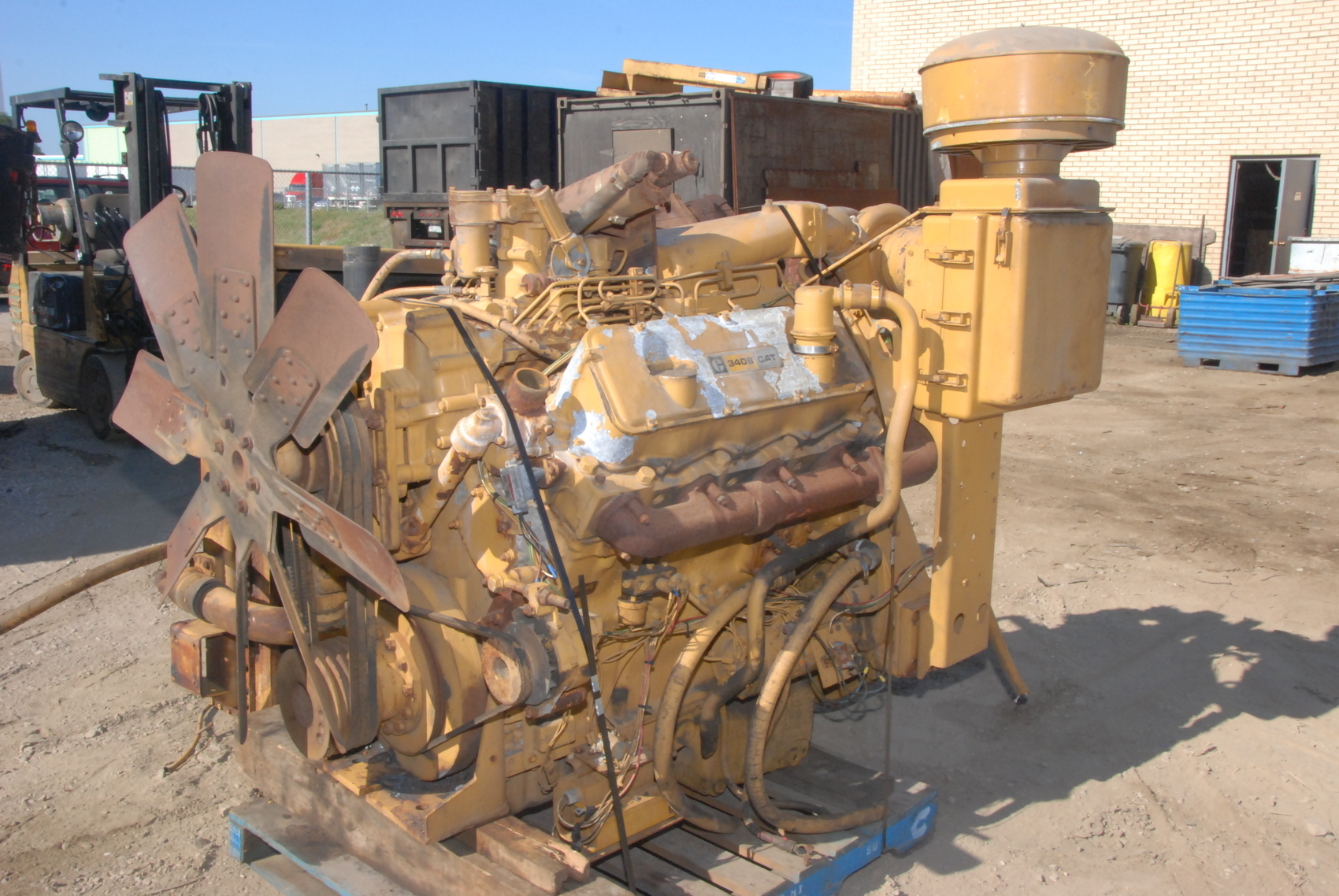 for parts cat 3408b diesel engine and radiator
