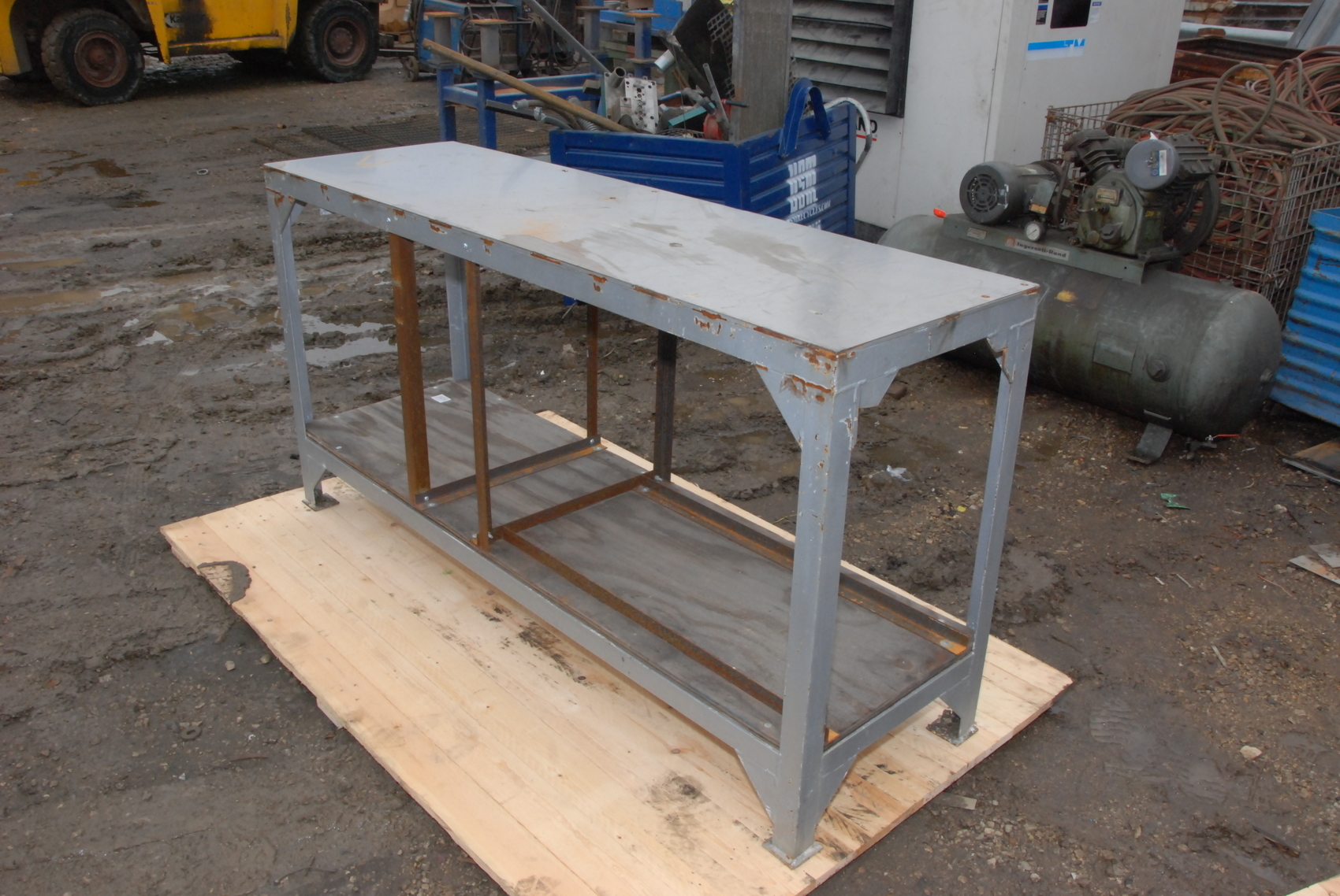 Welding table 70x22,36.5 tall.3/8 thick top plus stainless sheet