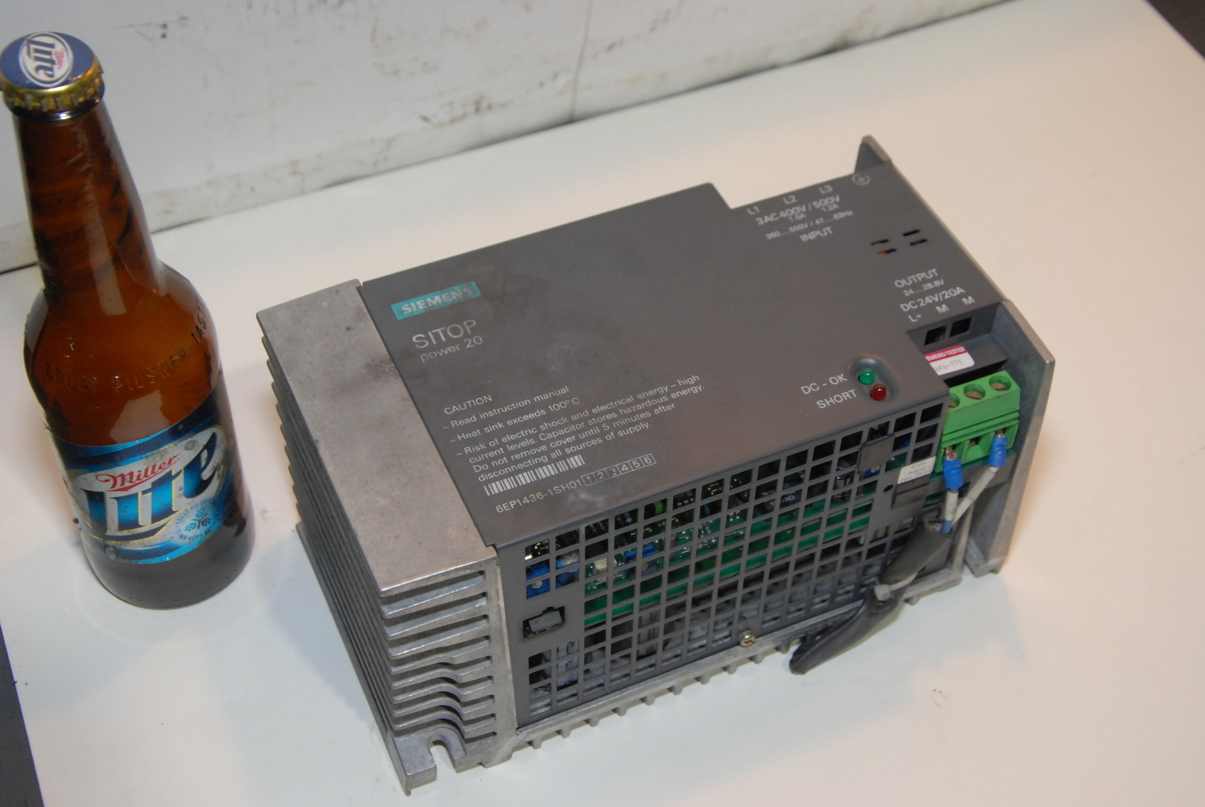 Siemens SITOP Power Supply 6EP1436-1SH01 INPUT 400-500V OUTPUT 24V 20A