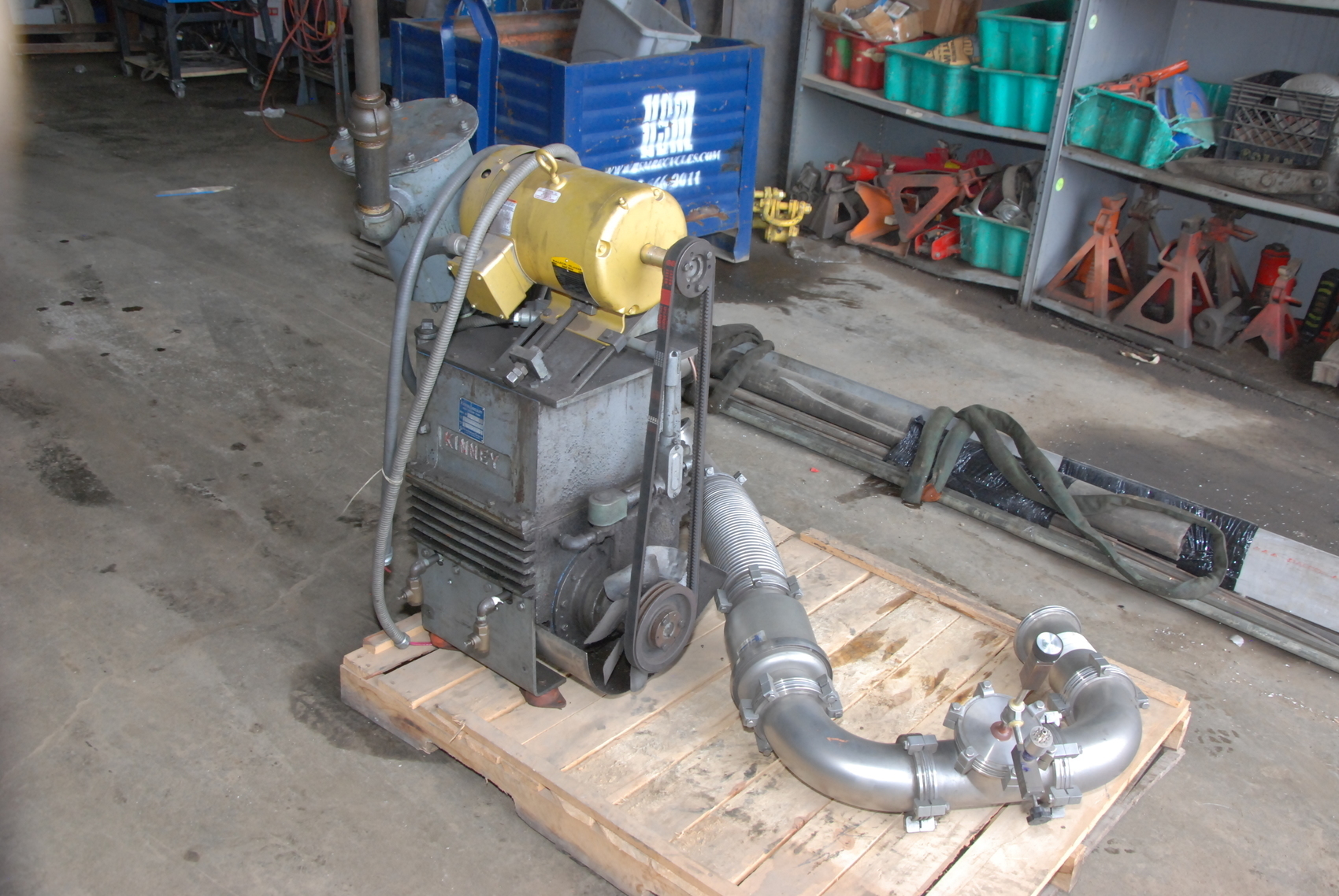Tuthill Kinney KTC-60 Piston Vacuum Pump 230/460V,3PH