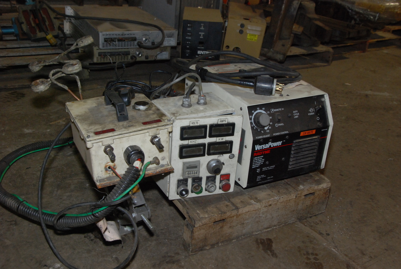 Radyne Model Versa Power 6.3 kW Induction Heater,3 PHASE,230/460V