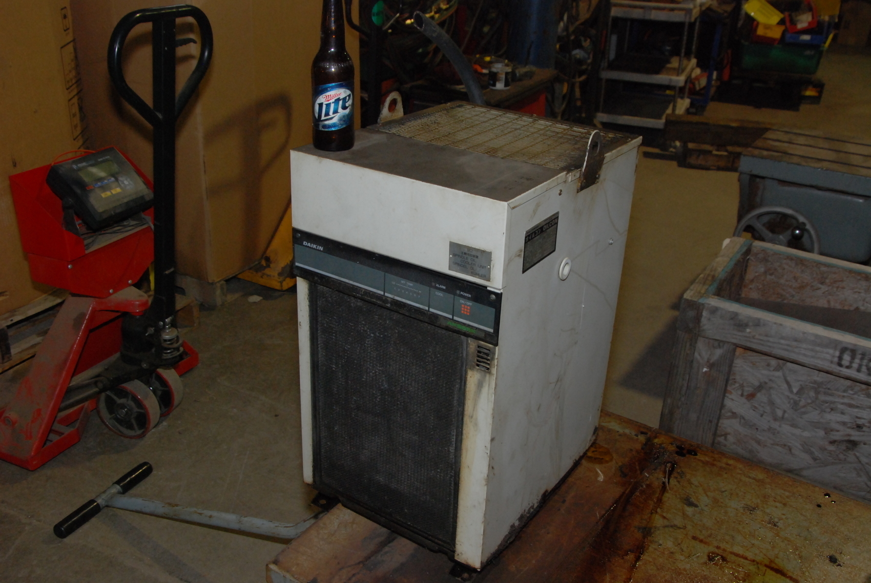 DAIKIN OILCON SPINDLE OIL COOLER CHILLER UNIT AKS55K,3phase,200V