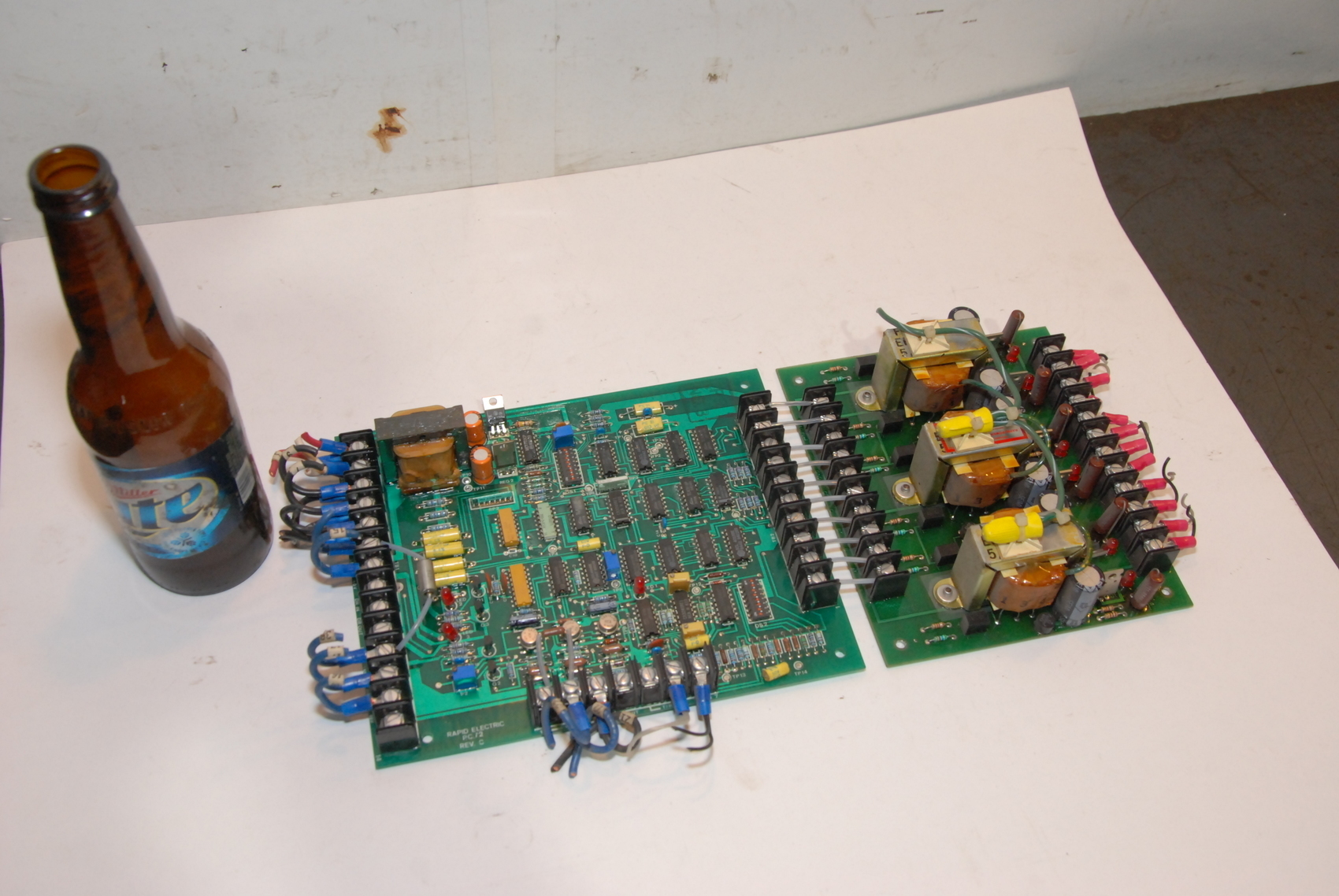 Rapid Electric PC72 REV C Circuit Board W/PC75 Circuit Board