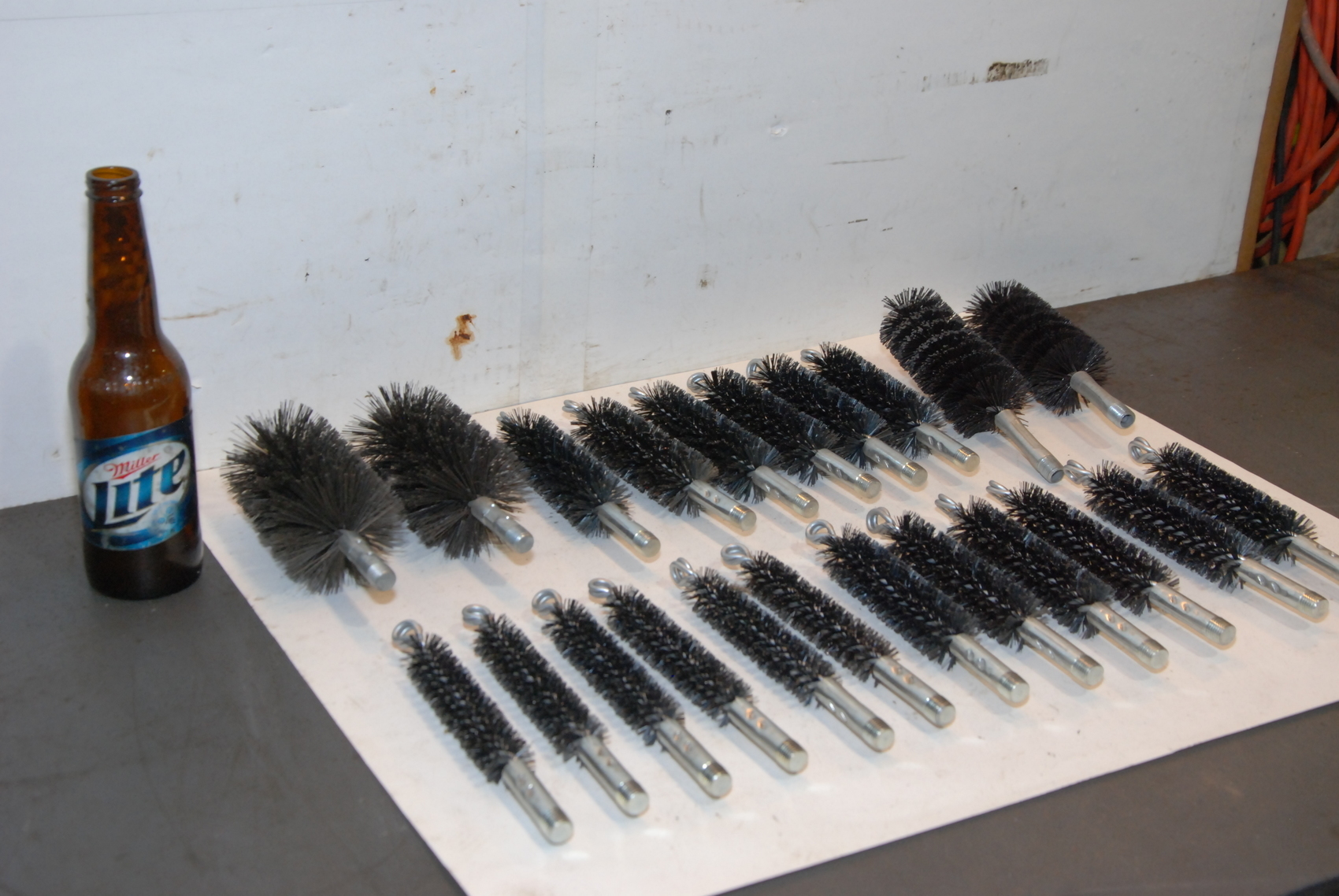 Lot of 22 Weiler Flue Brush 4,5in 012 Steel Wire