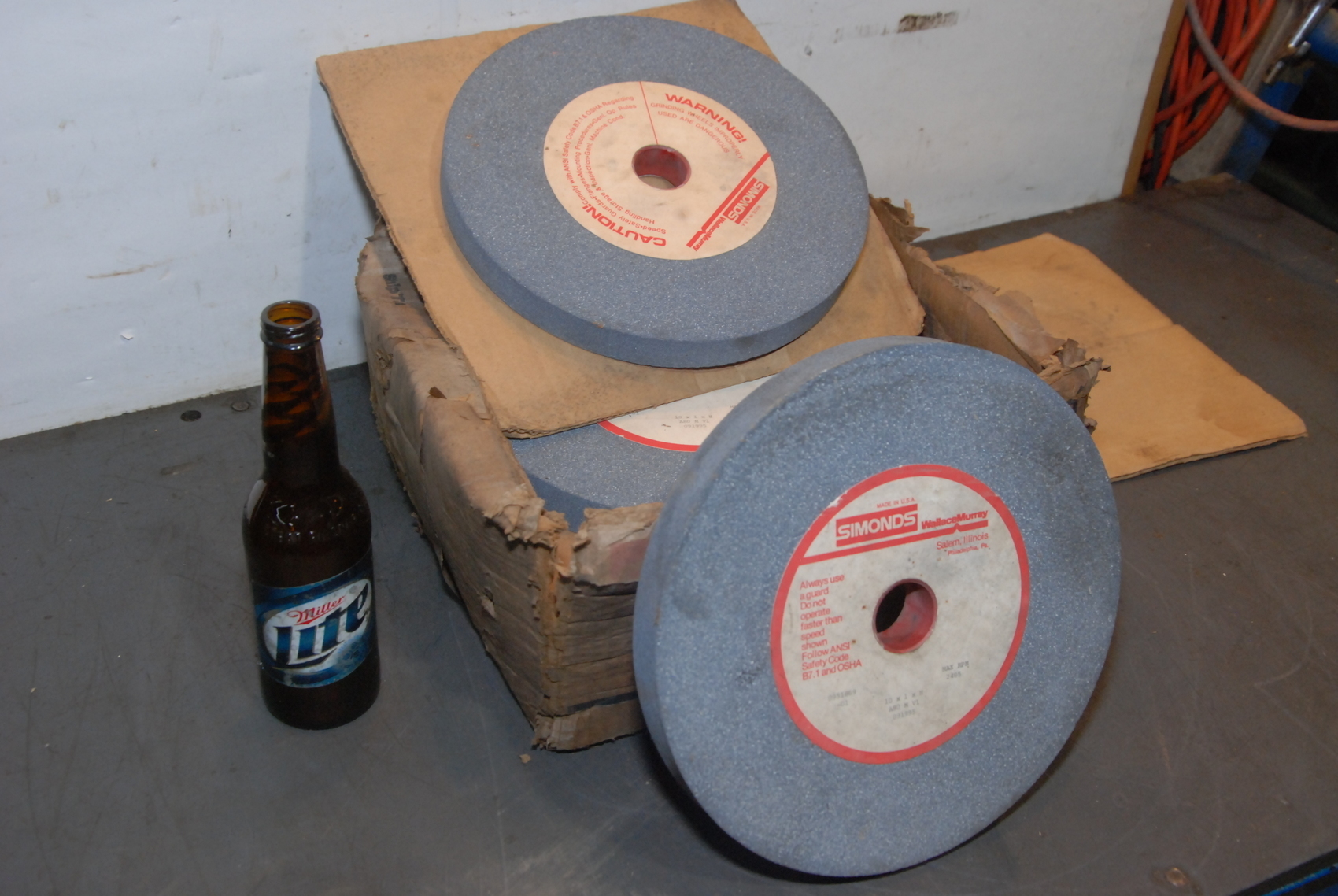 Lot of 5 SIMONDS 10x1xH,A80-M-V1 091995 GRINDING WHEELS