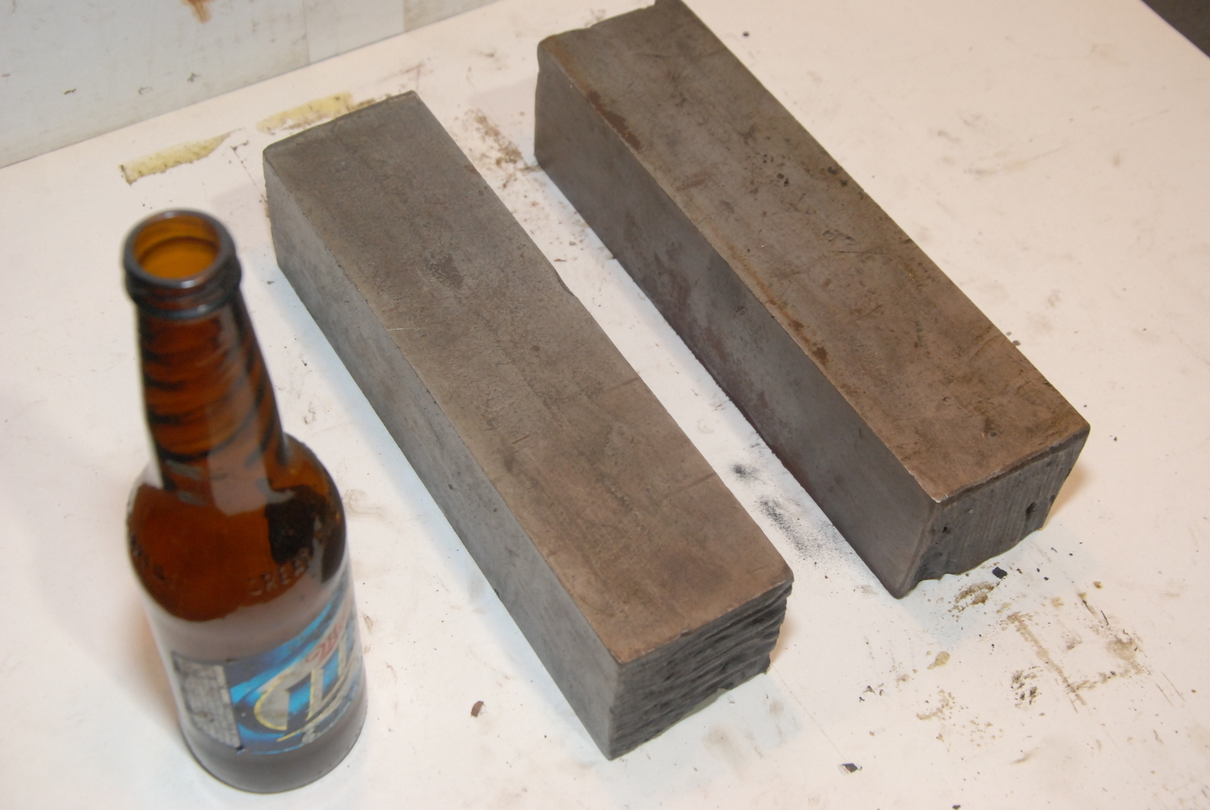 Lot of 2 steel Rectangular Bar for blacksmith anvil,10*2.5*2.5,40lbs
