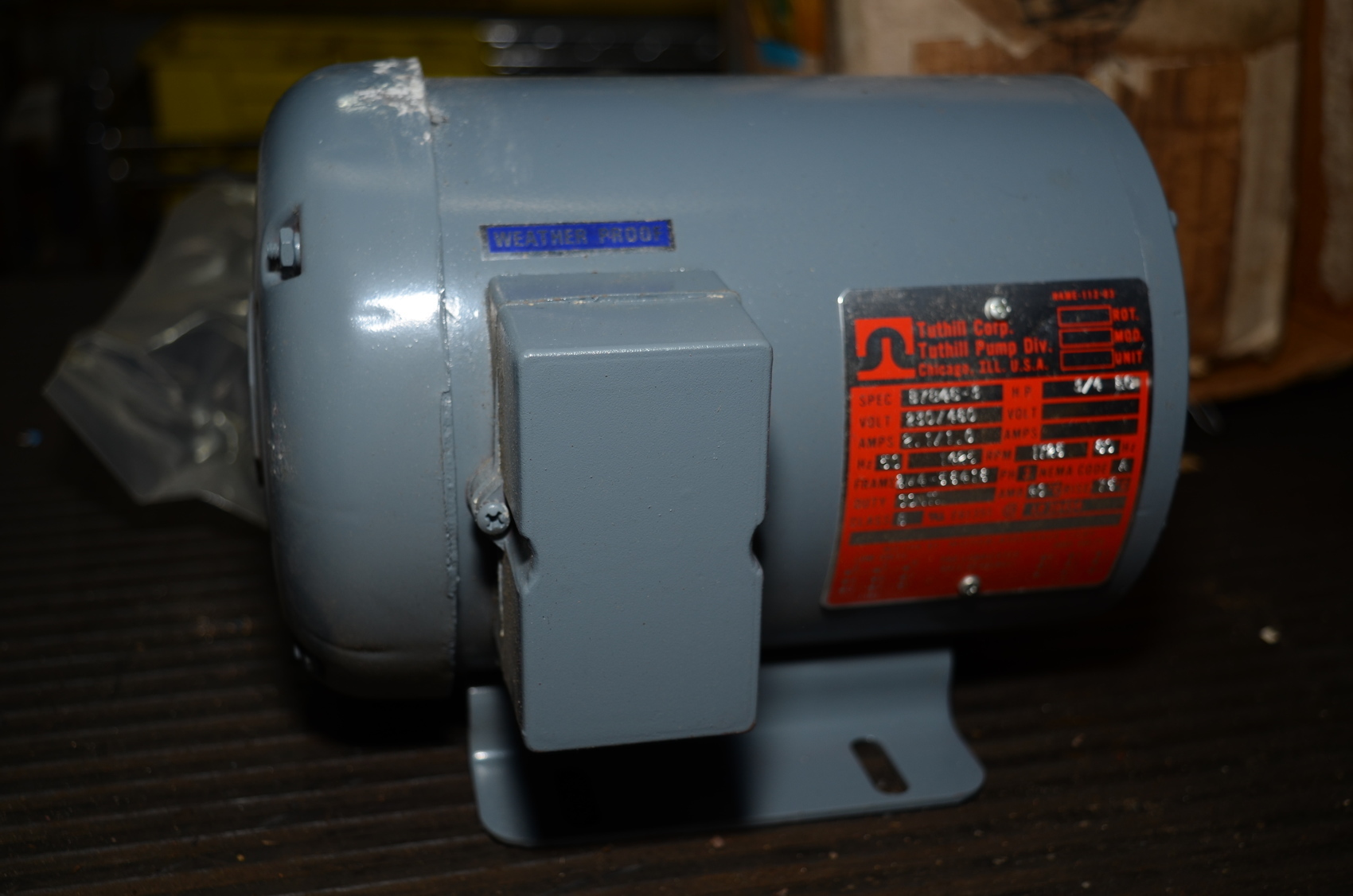 NEW!Tuthill motor B7846-3,230/460V for vacuum pump