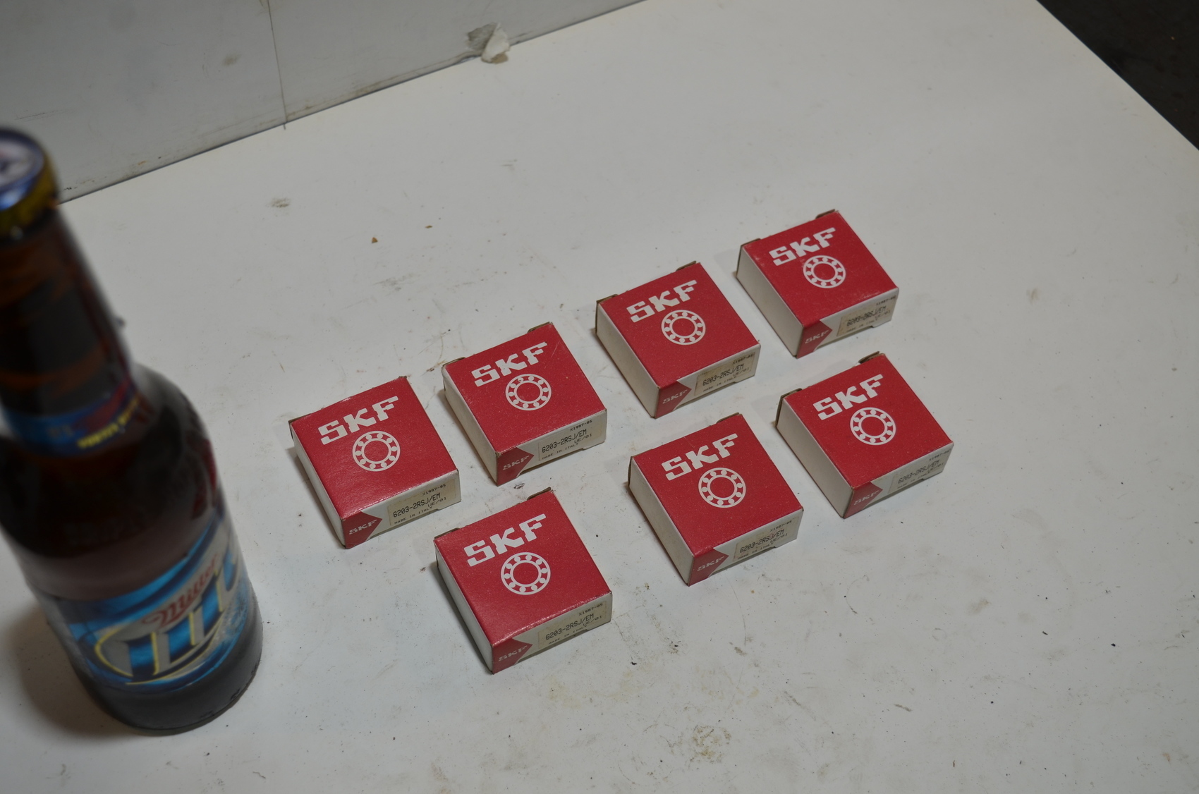 Lot of 7 SKF Bearing 6203-2RSJ/EM