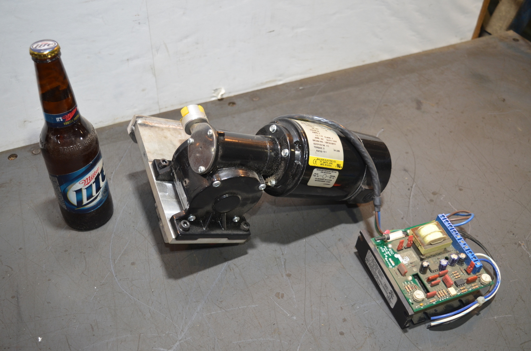 Baldor Gear Motor GP12514.083 HP W/DC Speed Control KBIC-240DS