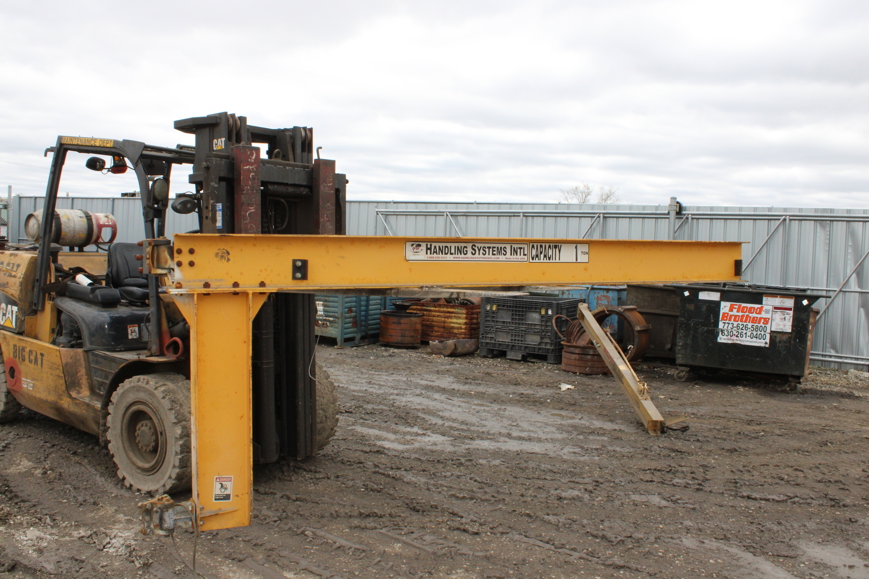 Handling Systems 1 Ton Wall Mounted JIB Crane.11ft Length