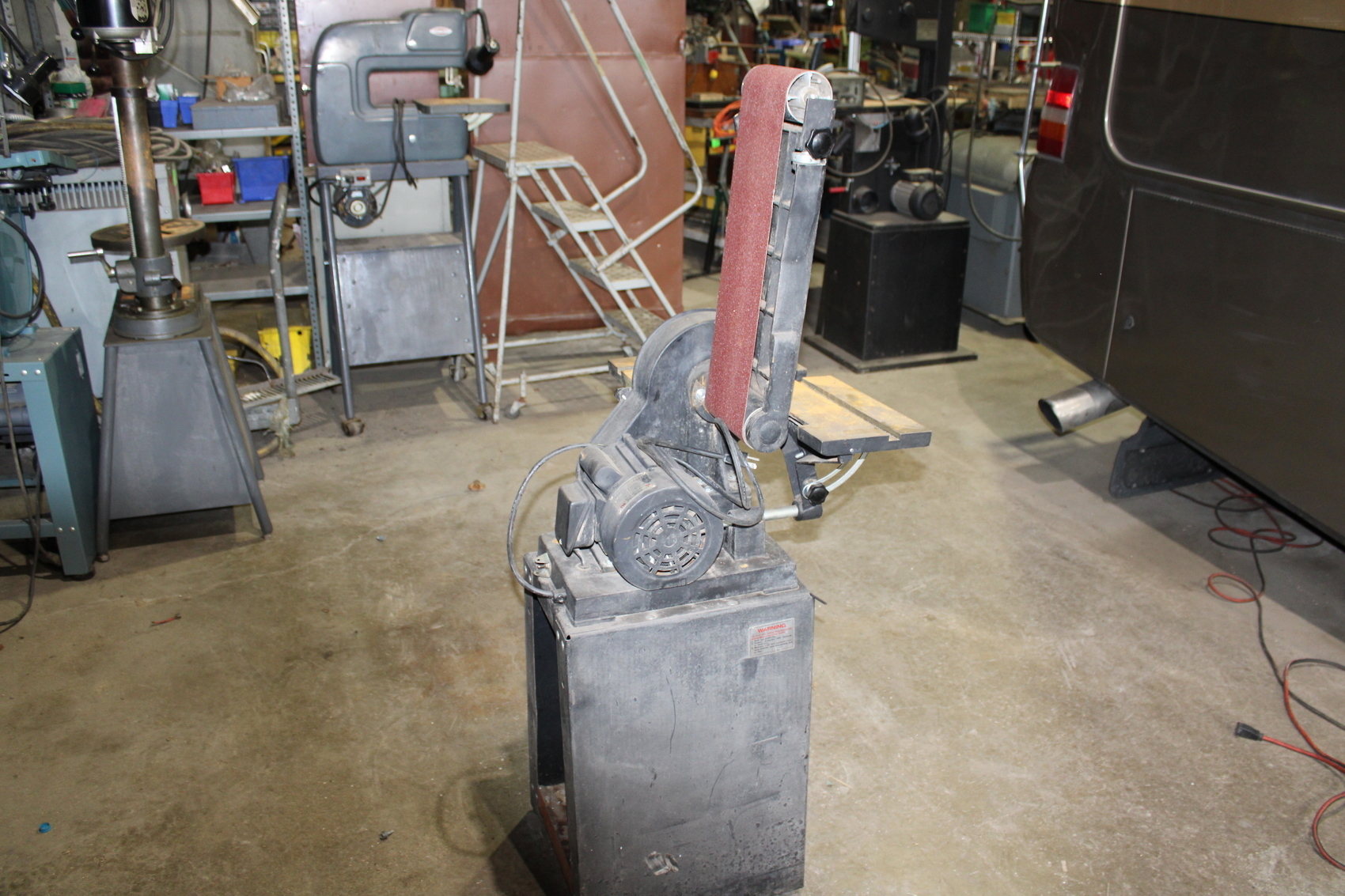 Vertical Industrial Belt Sander/Grinder,1/2HP,115/230V