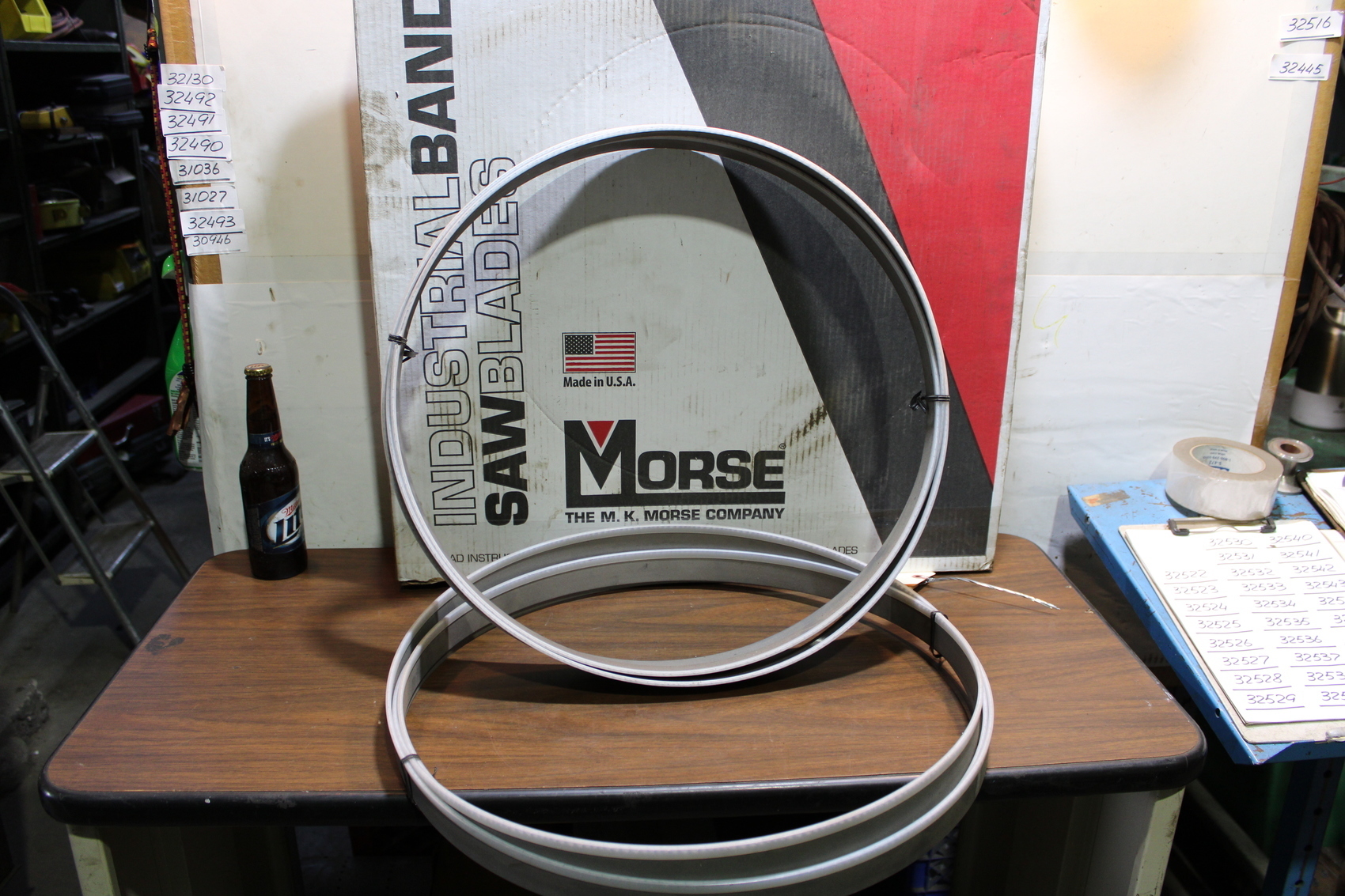 NEW!Lot of 2 MORSE M42-15'Band Saw bandsaw Blades 1-1/4 blade
