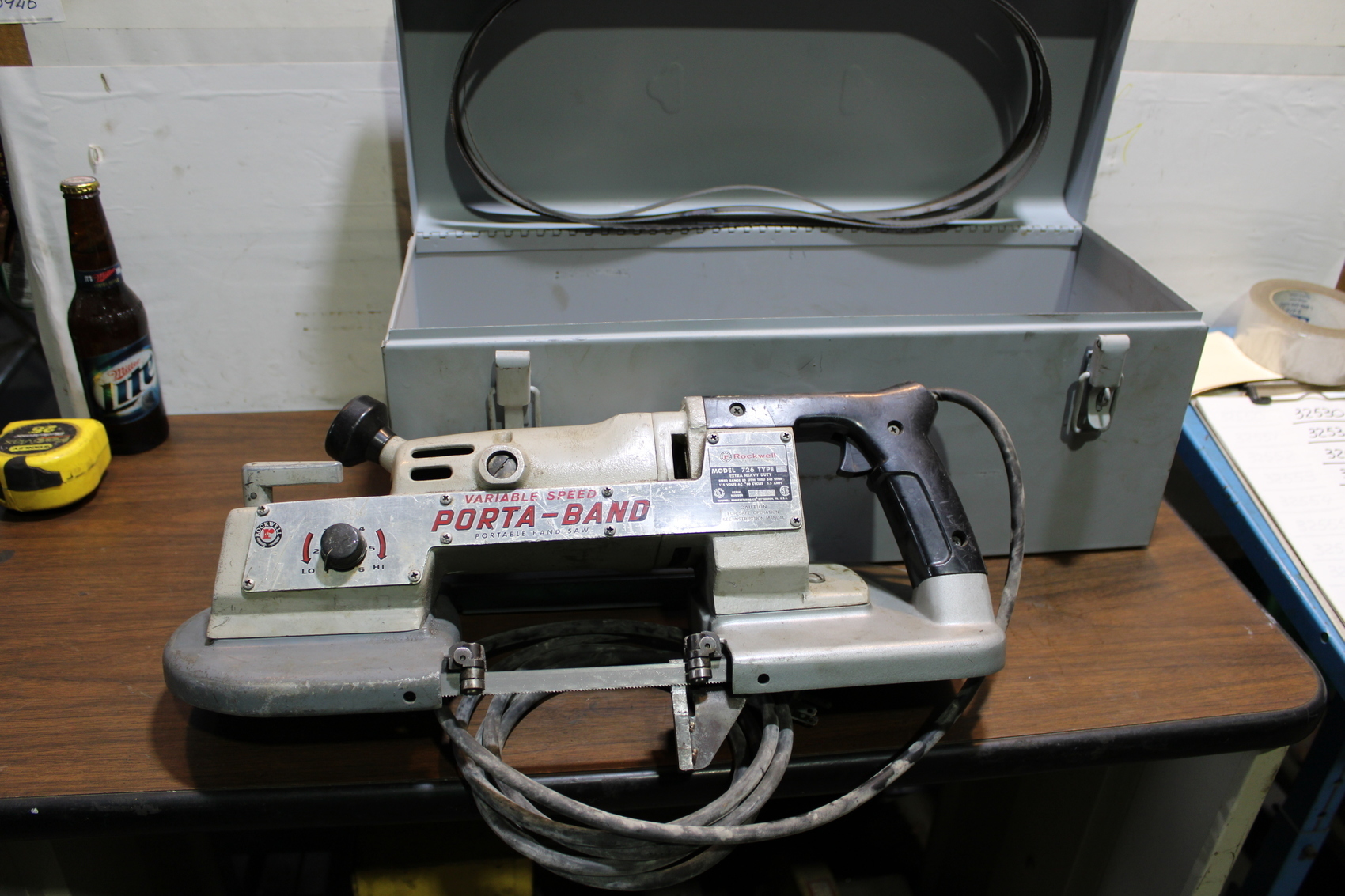 ROCKWELL PORTABLE BAND SAW MODEL 726 VARIABLE SPEED
