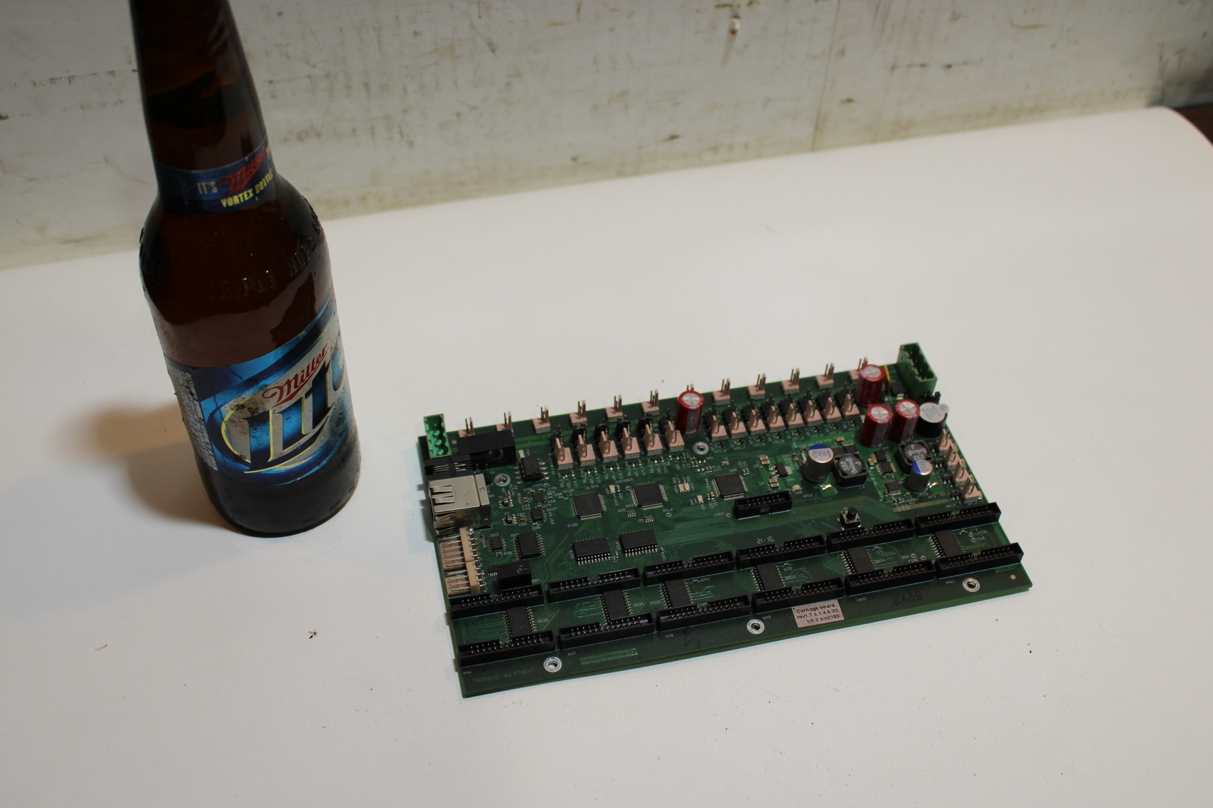 Carriage Board PCB Rev 1.7 v0.2 s/n2189 Circuit Board