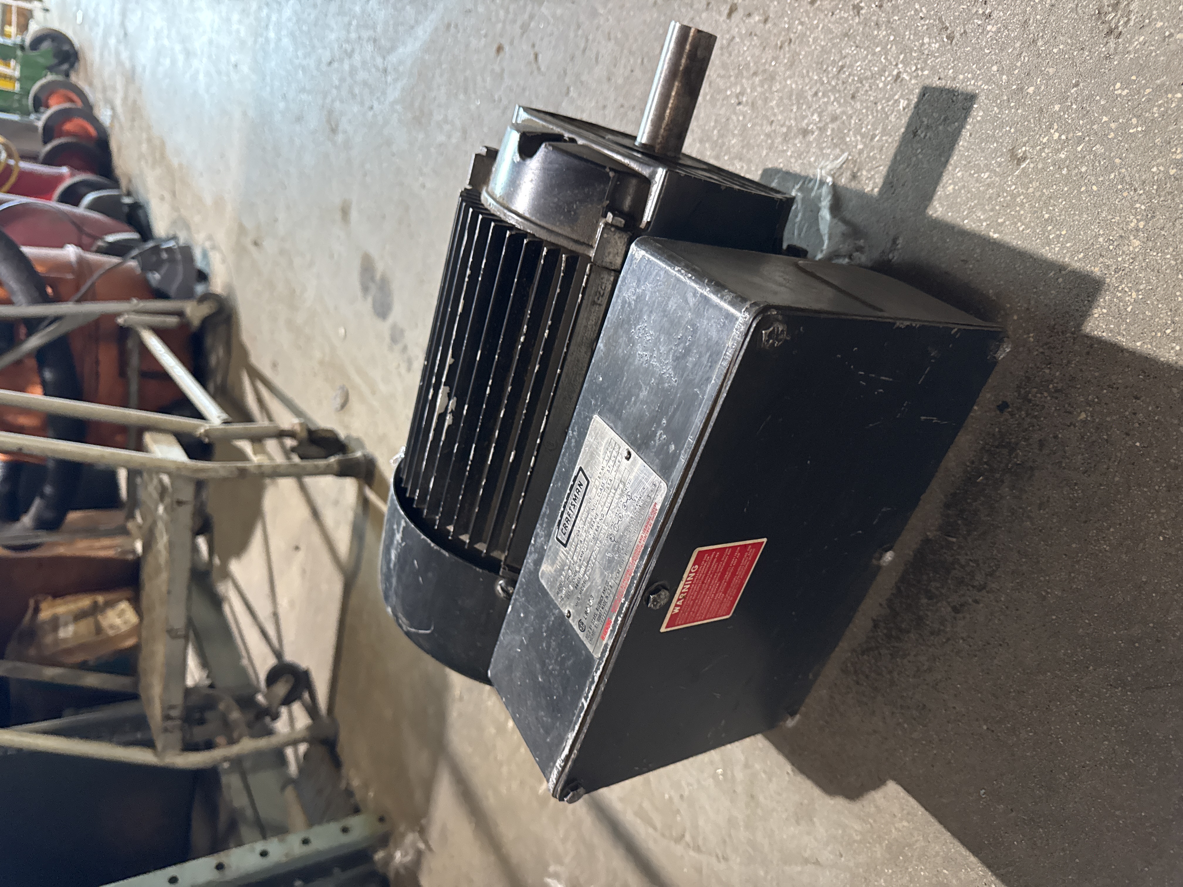 CRAFTSMAN Motor 1.5 HP 3450 RPM 230V Model 113.24211