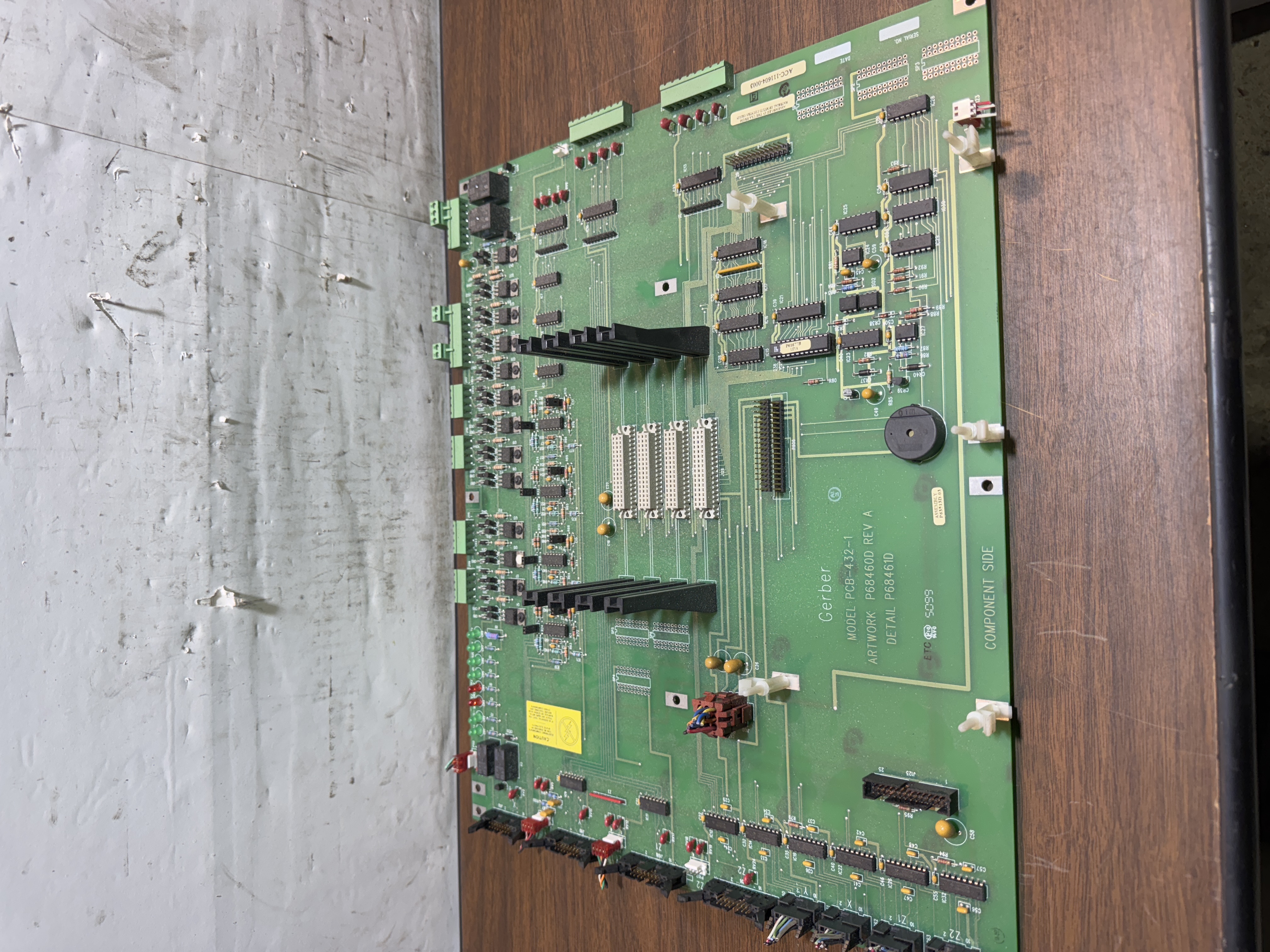 Gerber PCB-432-1 Circuit Board Assembly P63513D-03 P68460D Rev A