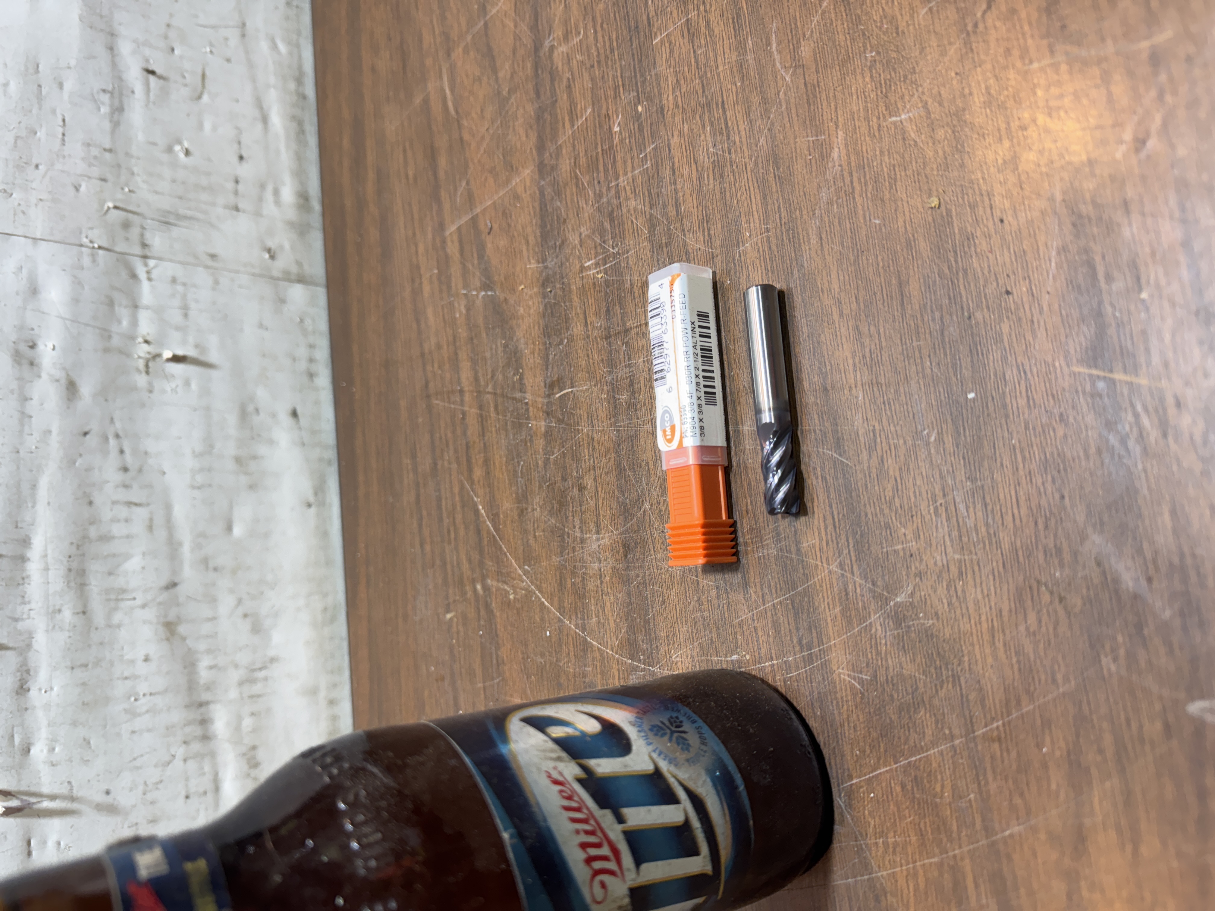 IMCO M904 3/8in 4F.030R Carbide End Mill AlTiN-X 2-1/2 OAL nopl