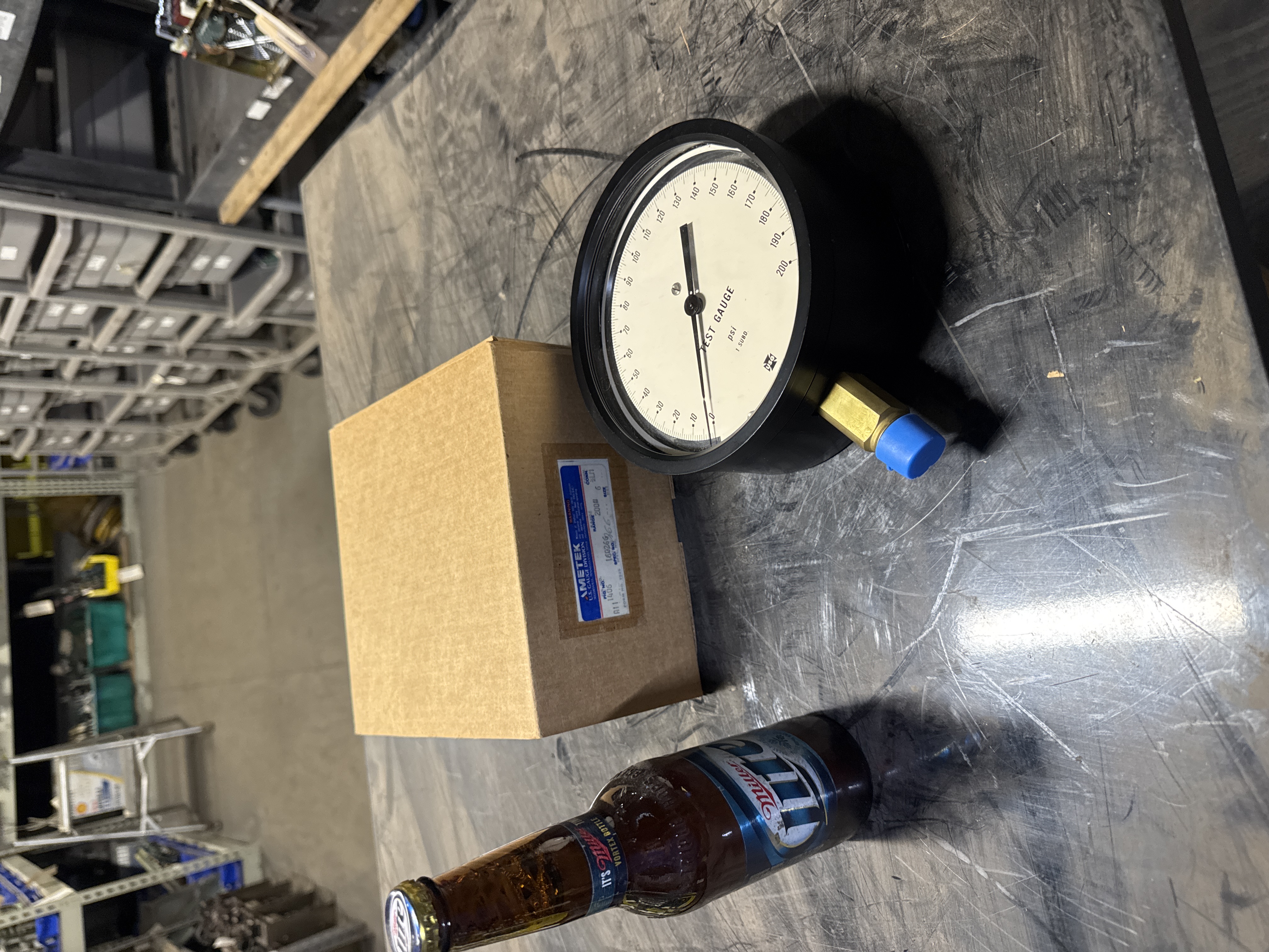 NEW!Ametek US Gauge Test Gauge 0-200 PSI,6"