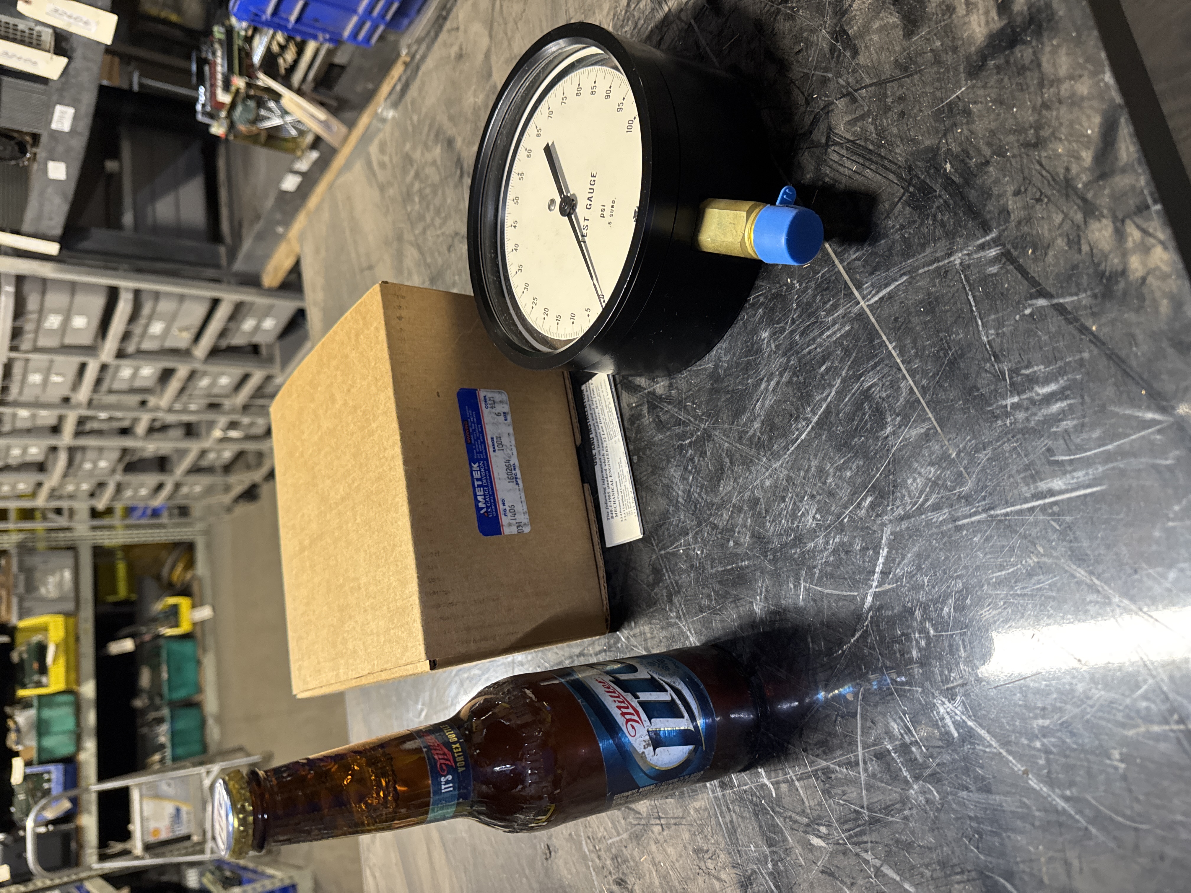 NEW!Ametek US Gauge Test Gauge 0-100 psi,6"