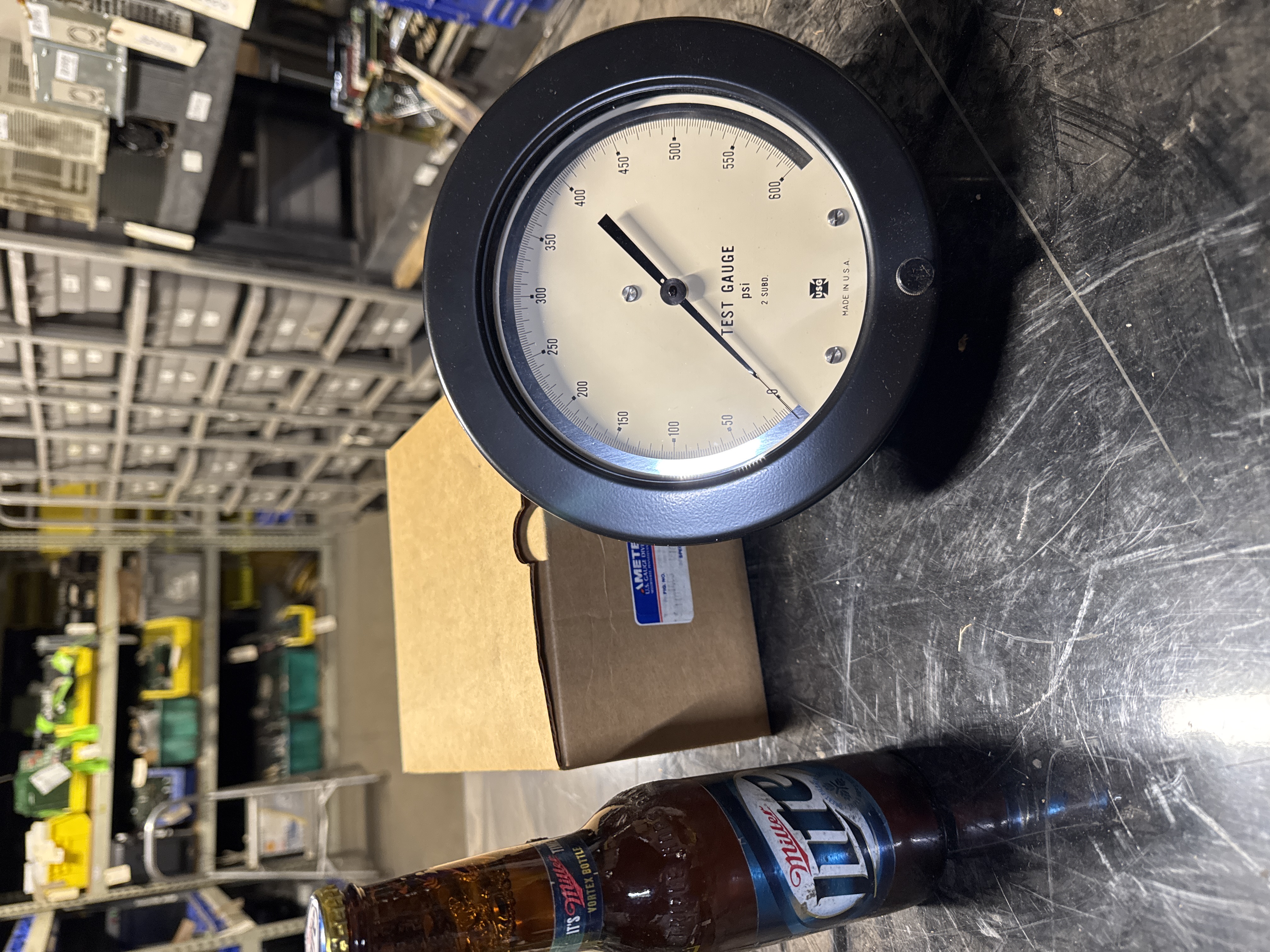 NEW!AMETEK US Gauge Test Gauge 0-600 Psi,6"