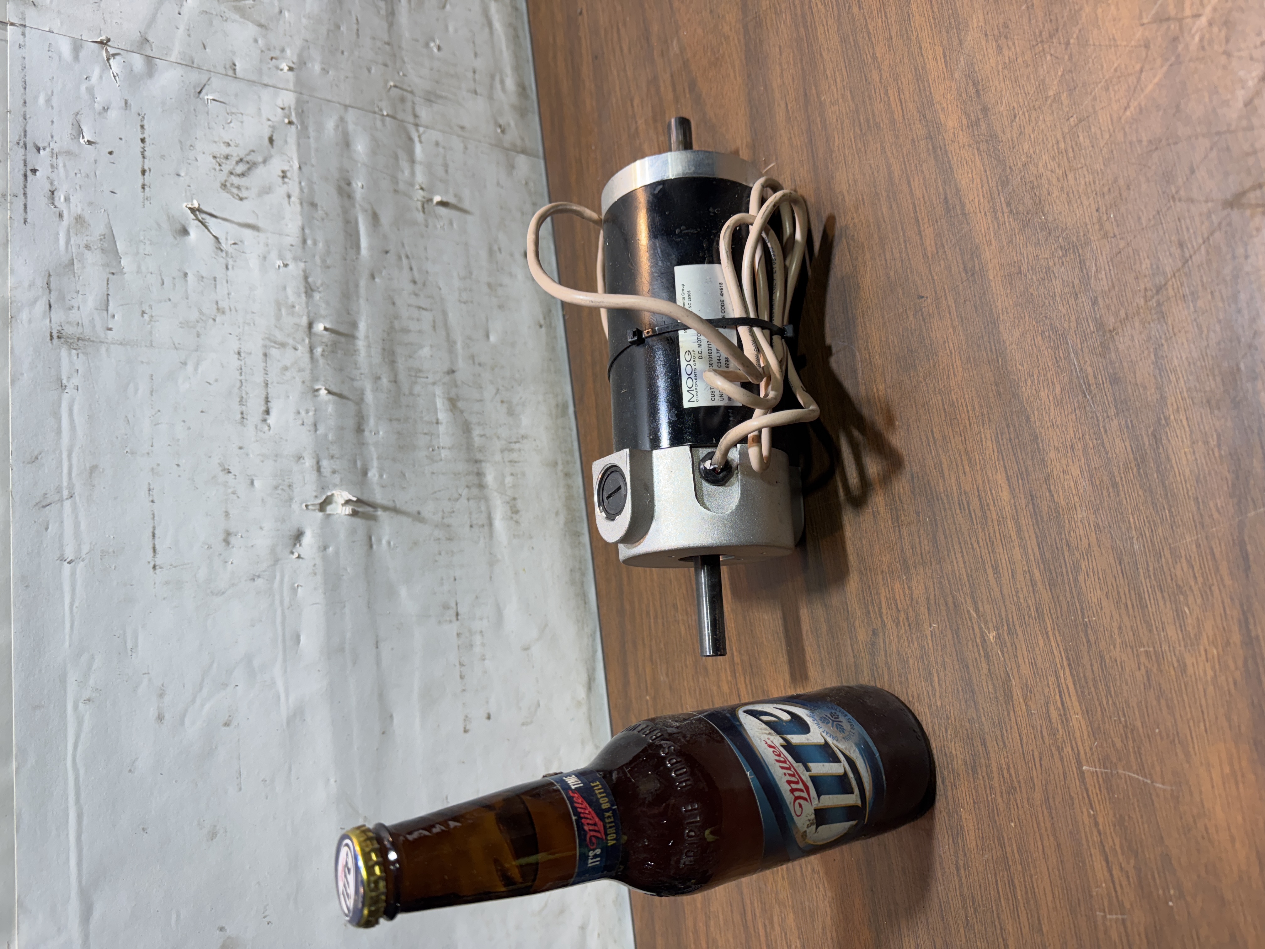 Moog DC Motor C34-L70W20M04 Dual Shaft w/Cable 3010103717