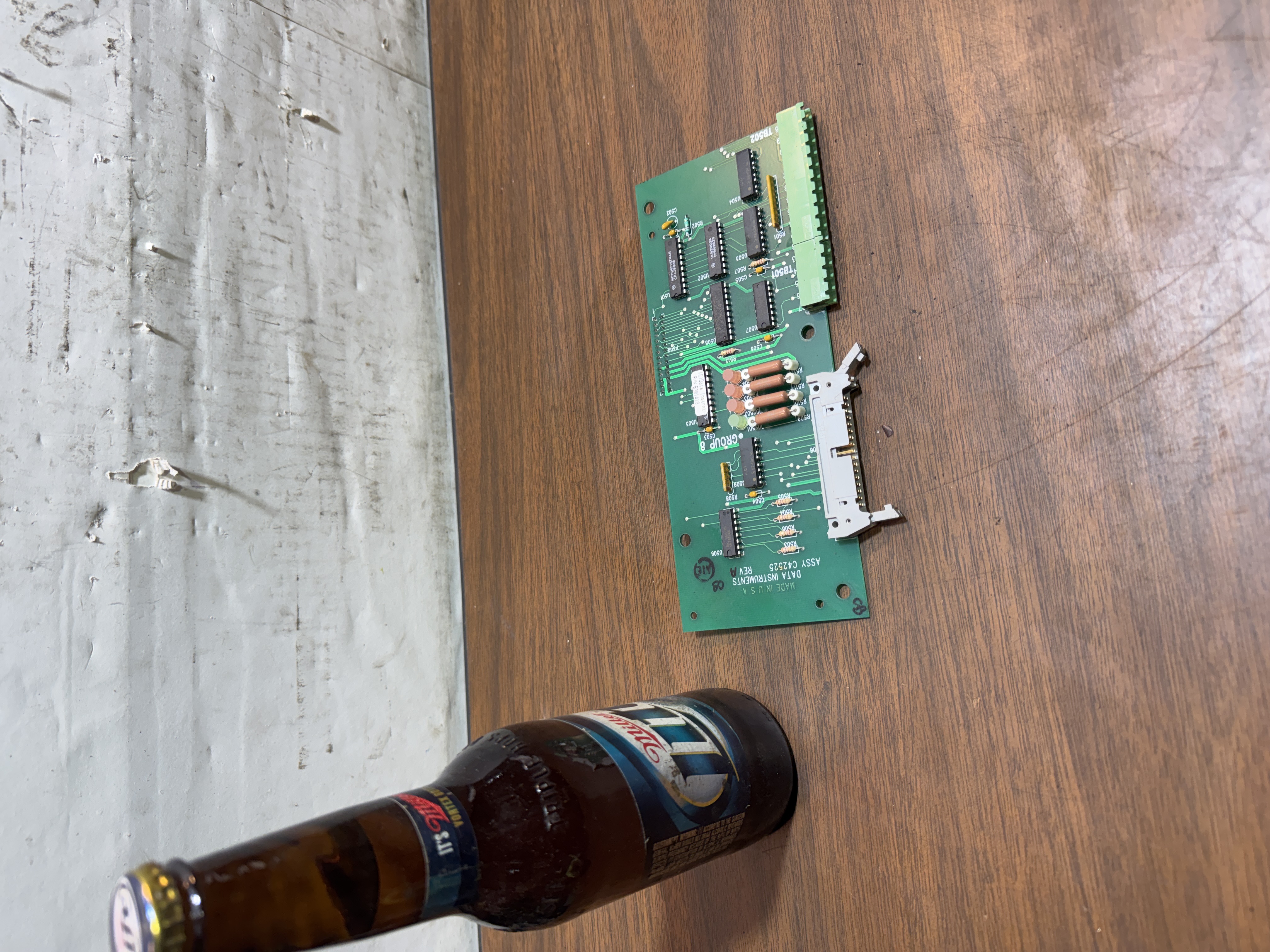 Data Instruments C42525 Rev A PCB Assembly-Broken Connector As-Is